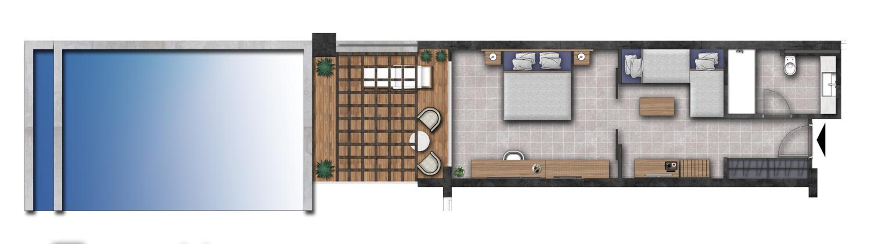 Executive Family Room with Sharing Pool and Sea View - Photo 3