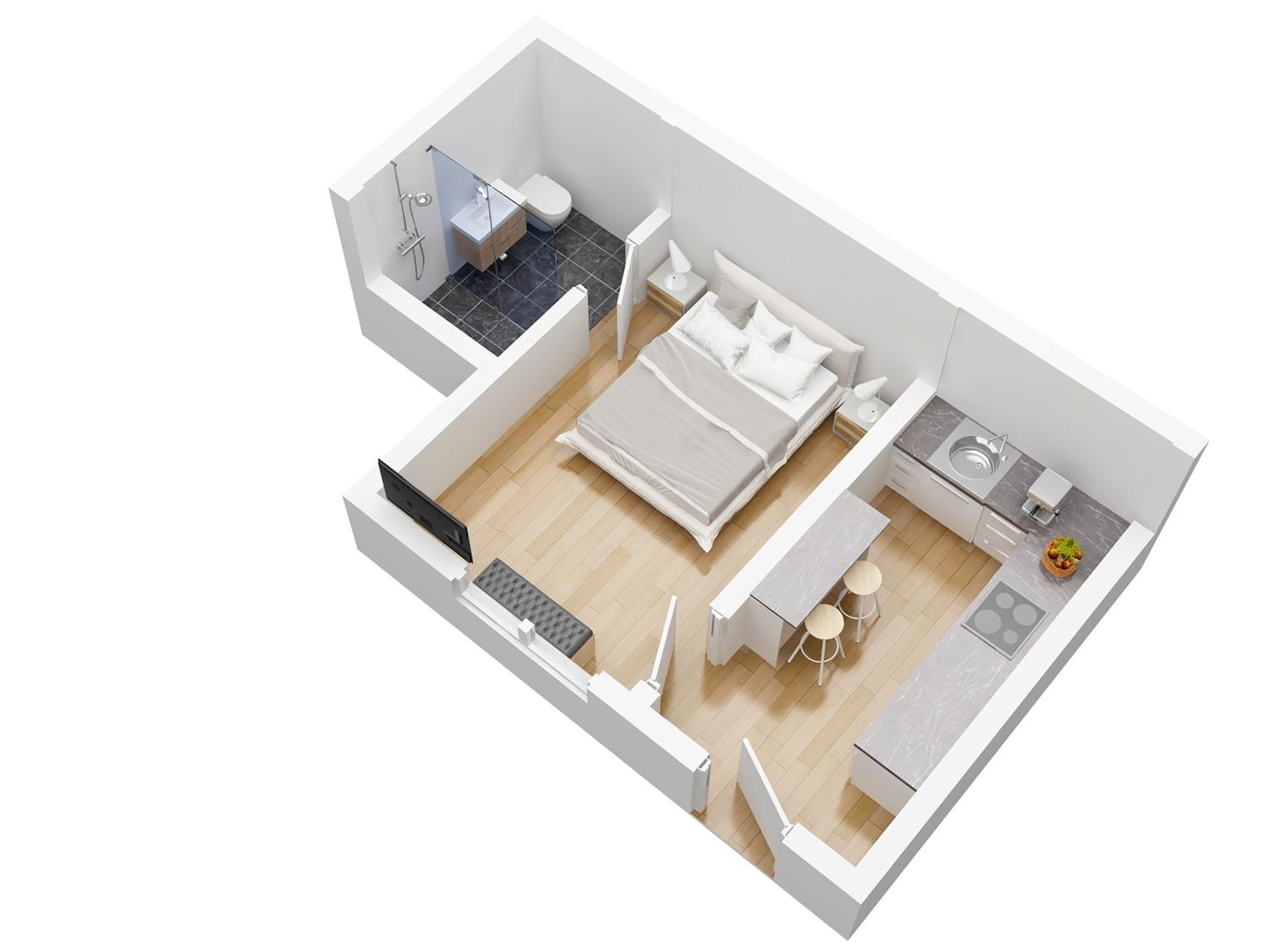 One-Bedroom Apartment photo 1