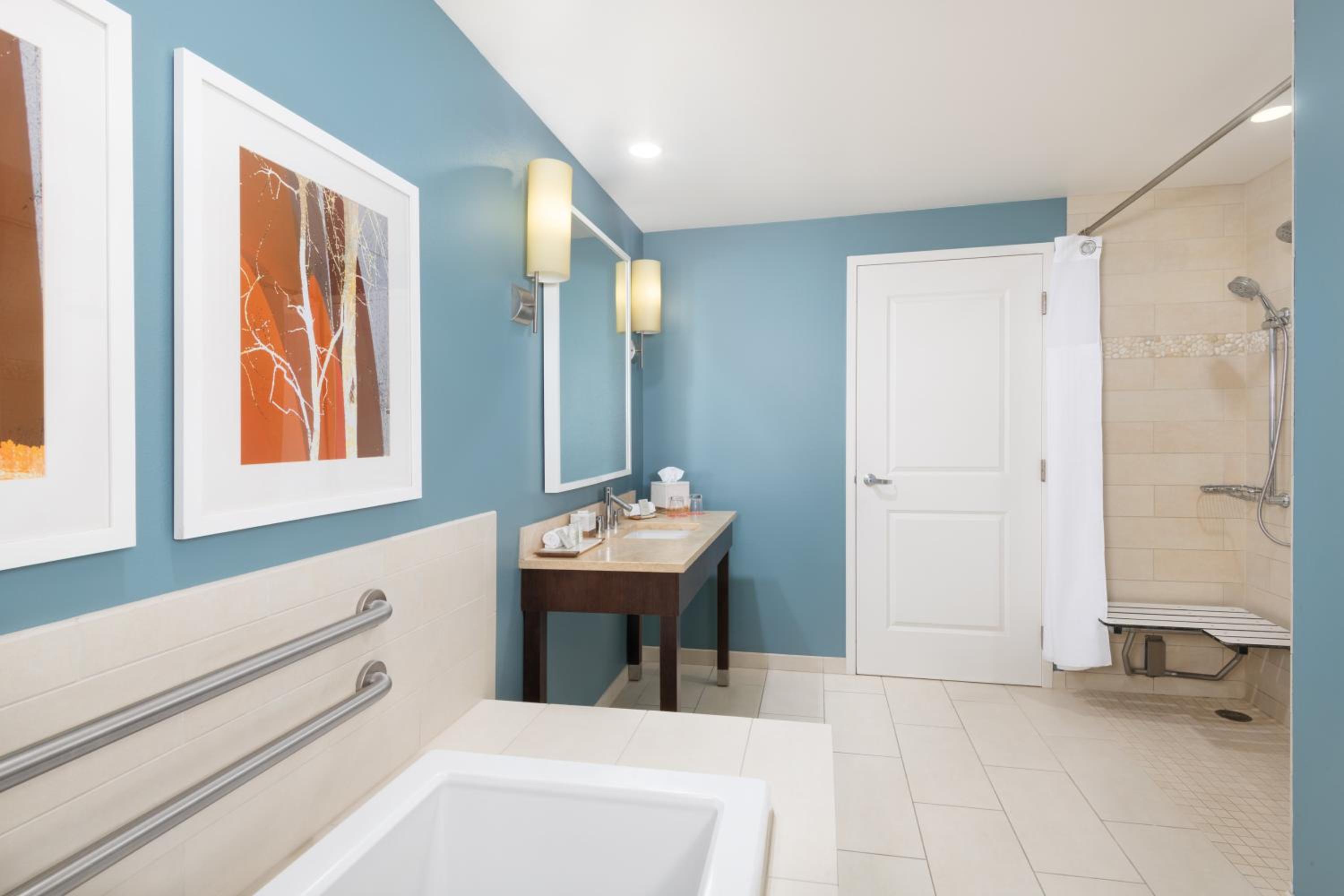 King Suite with Mobility Accessible Roll-In Shower