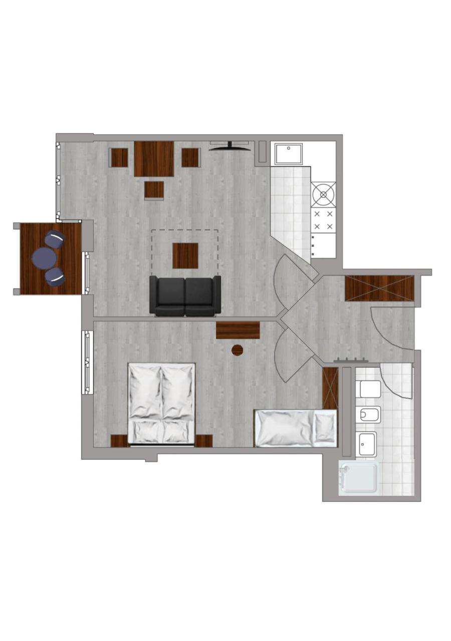 2-Zimmer Apartment Komfort Plus+5