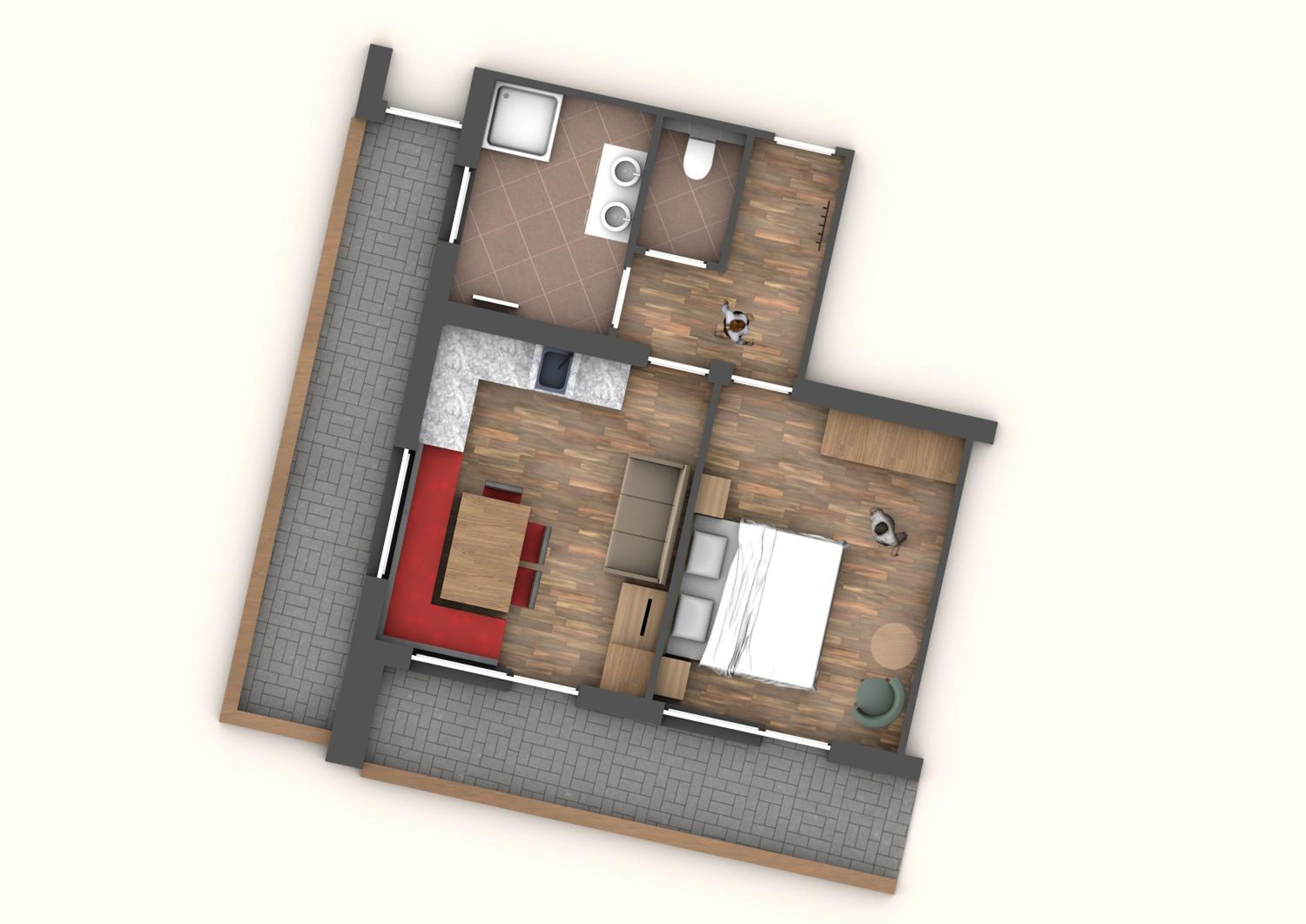 One-Bedroom Apartment with Balcony photo 3