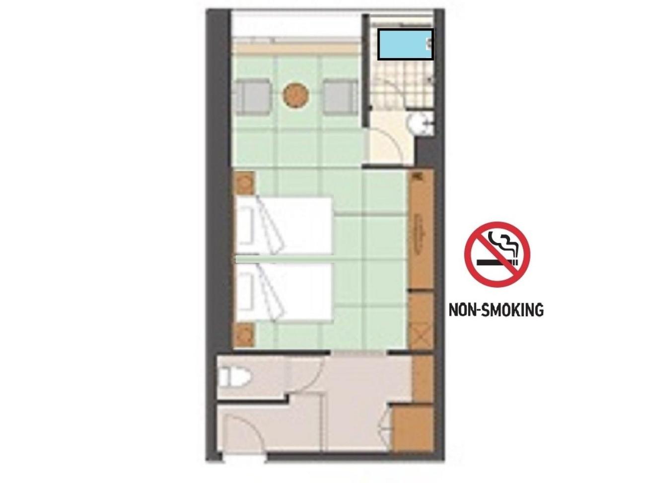 Japanese-Style Room with Low Bed and Bathroom - Non-Smoking