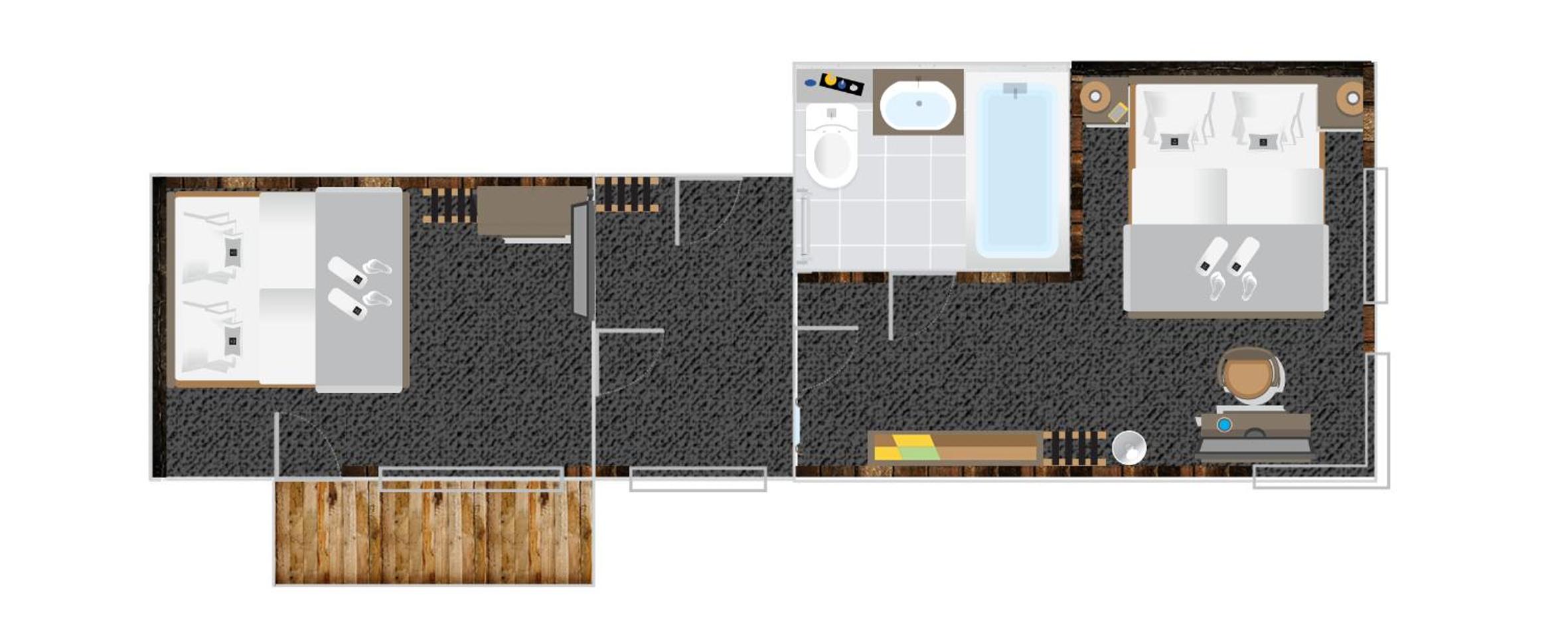 Two-Bedroom Suite with Wellness Access photo 2
