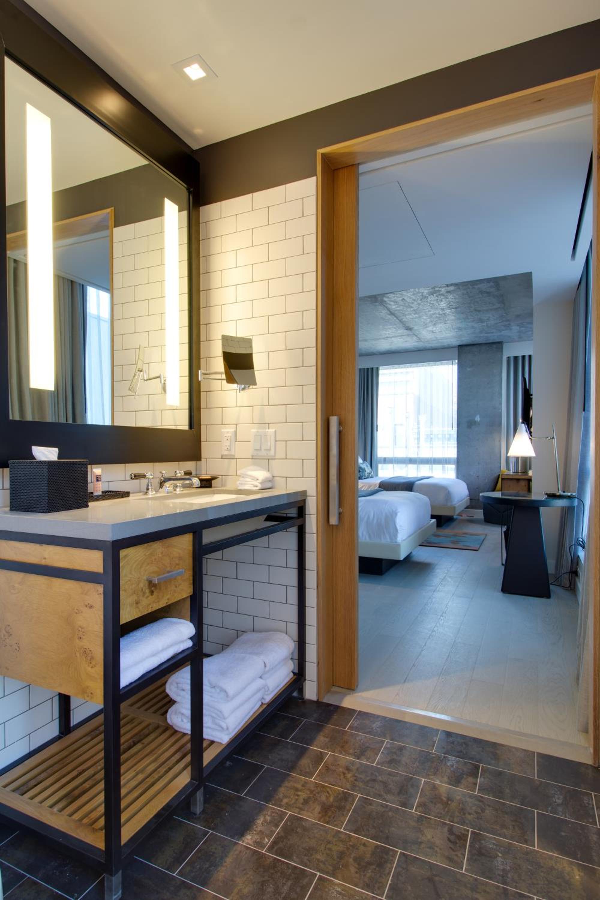Double Room with Two Double Beds and Bridge View
