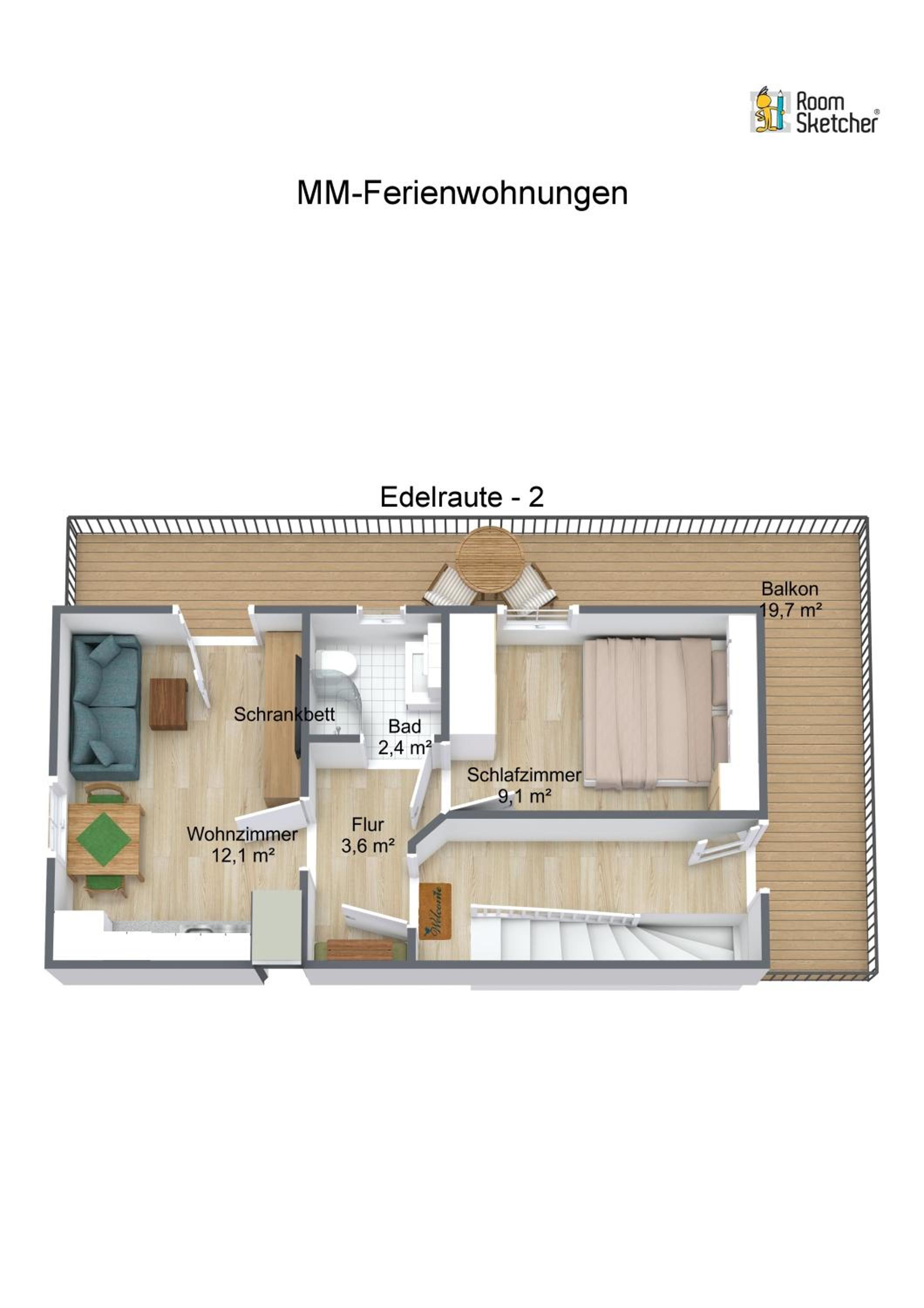 Apartment with Balcony photo 3