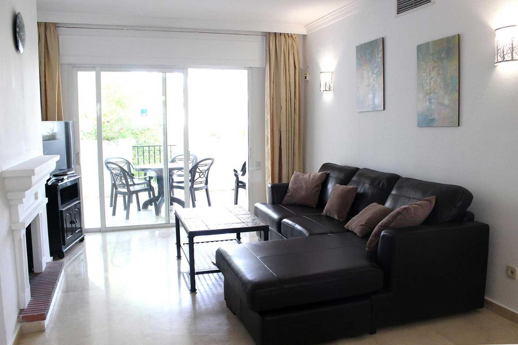 Apartamento con vista al jardín