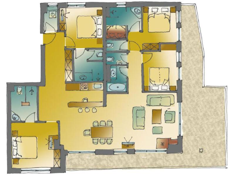 Four-Bedroom Apartment with Terrace photo 2