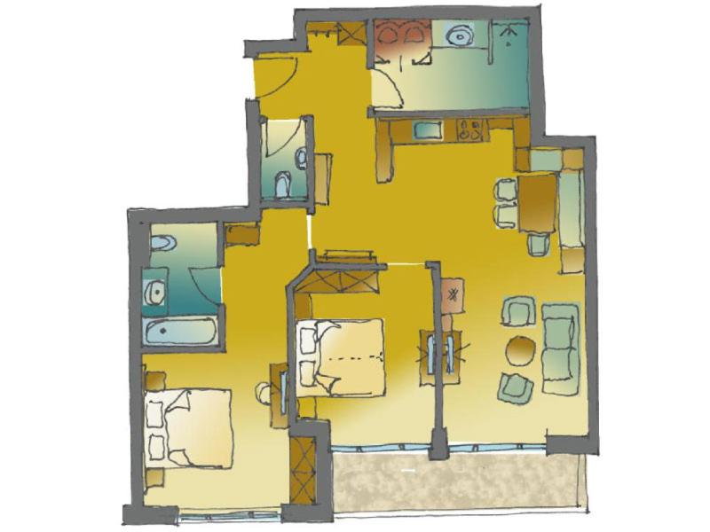 Two-Bedroom Apartment with Balcony photo 2