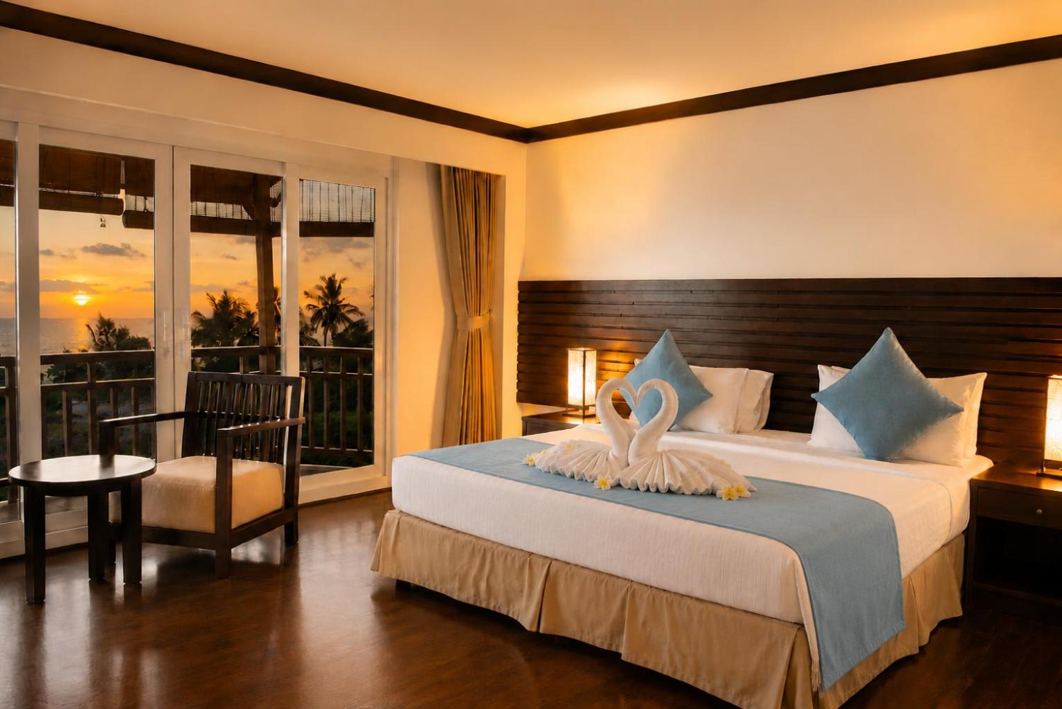 Deluxe Double Room with Balcony and Sea View photo 3