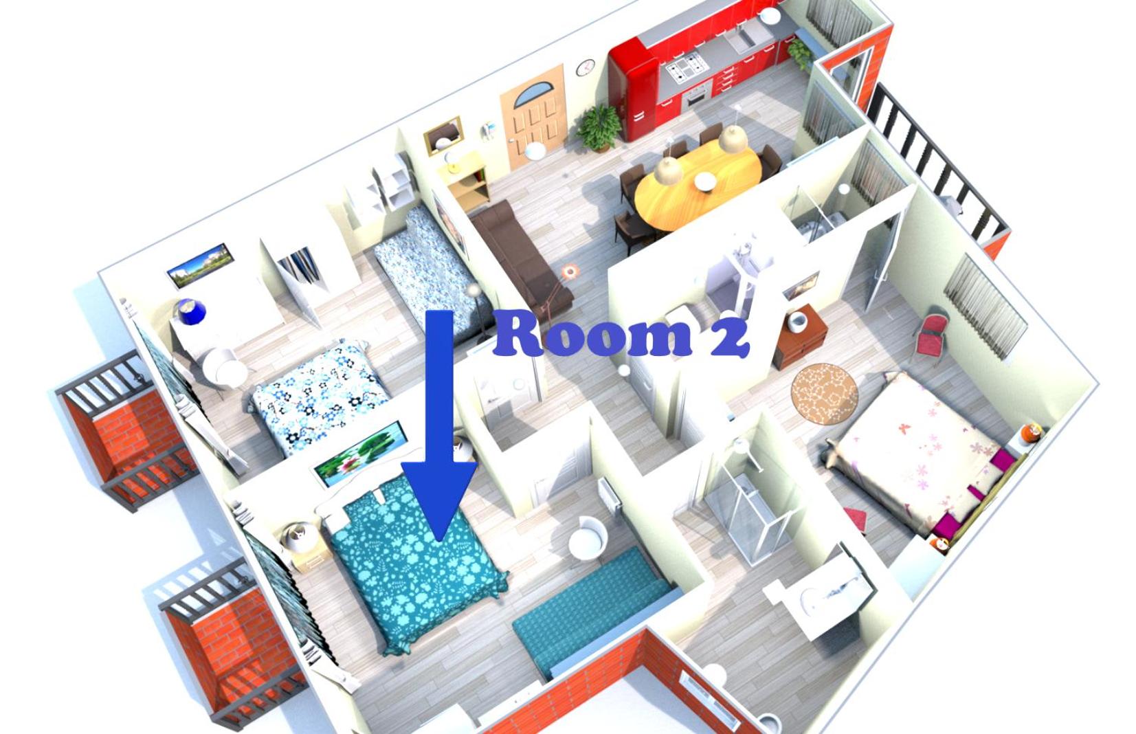 Three-Bedroom Apartment