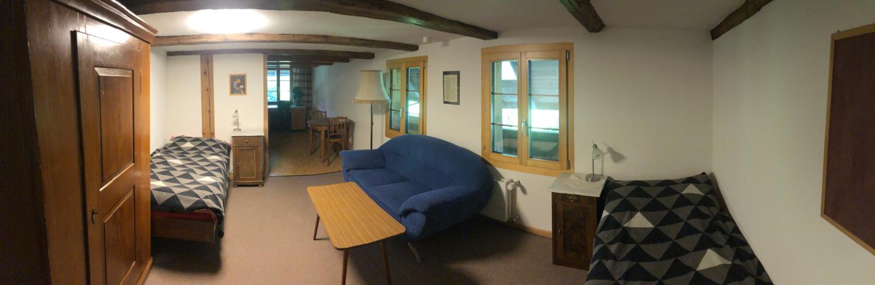 Quadruple Room with Shared Bathroom and Garden View photo 3