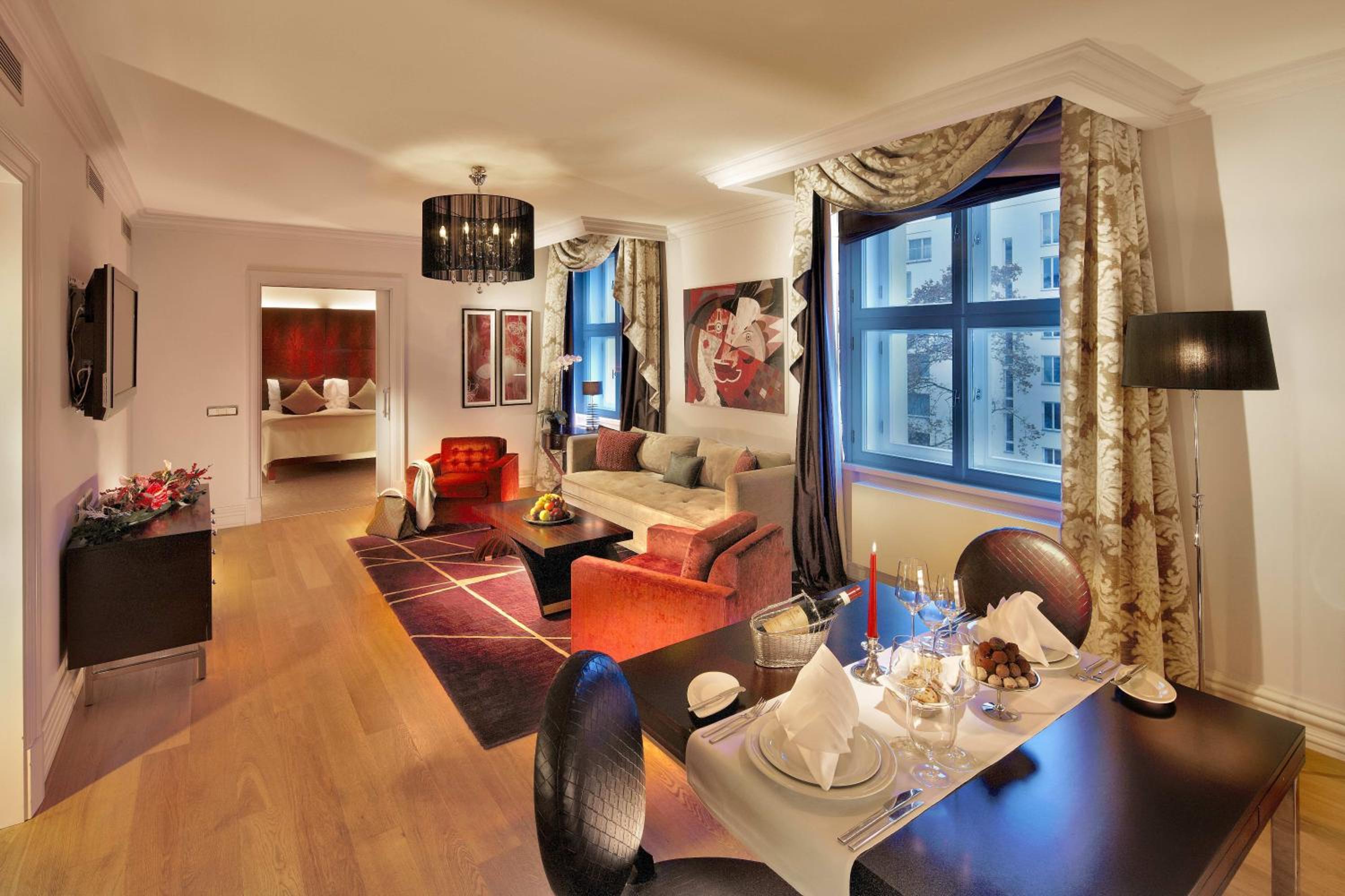 Executive Suite with Balcony and Street view, The Grand Mark Prague