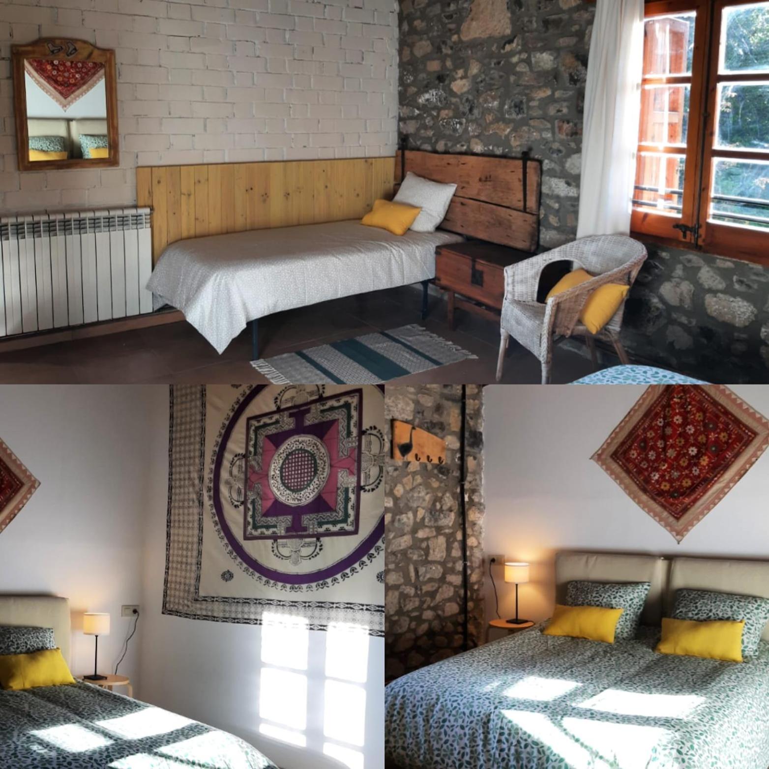Habitación Cuádruple con Vista al Jardín