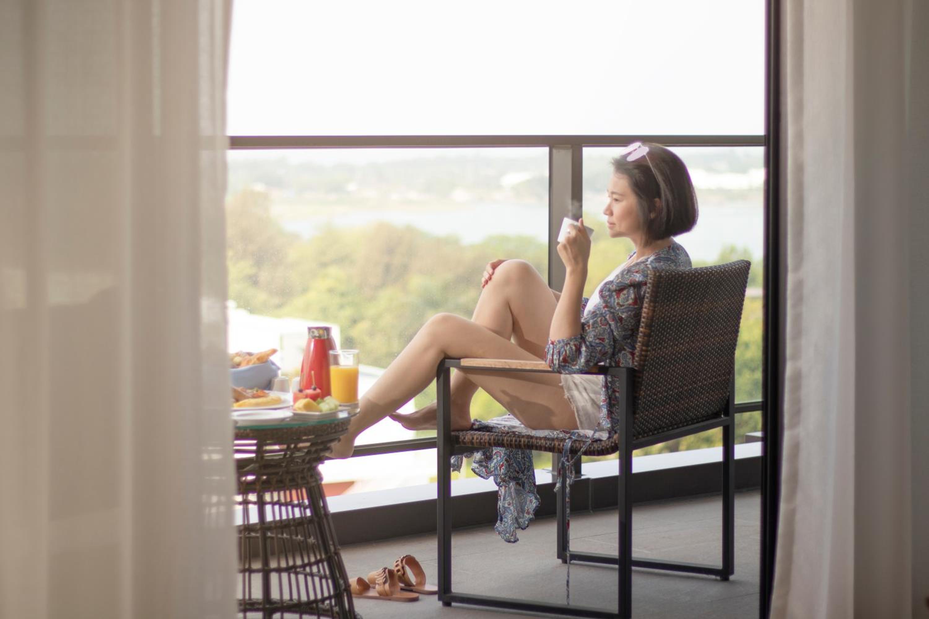 Standard Double Room with Balcony and River View