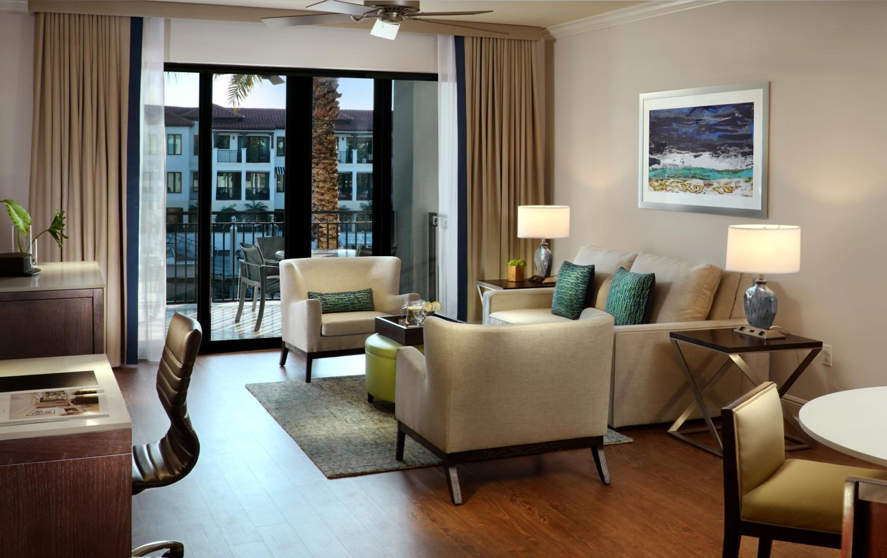 Two-Bedroom Suite with Marina View at Naples Bay Resort and Marina in Naples