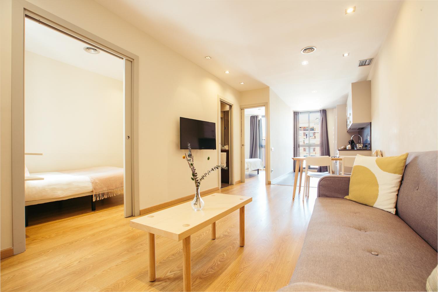 Apartamento de dos habitaciones
