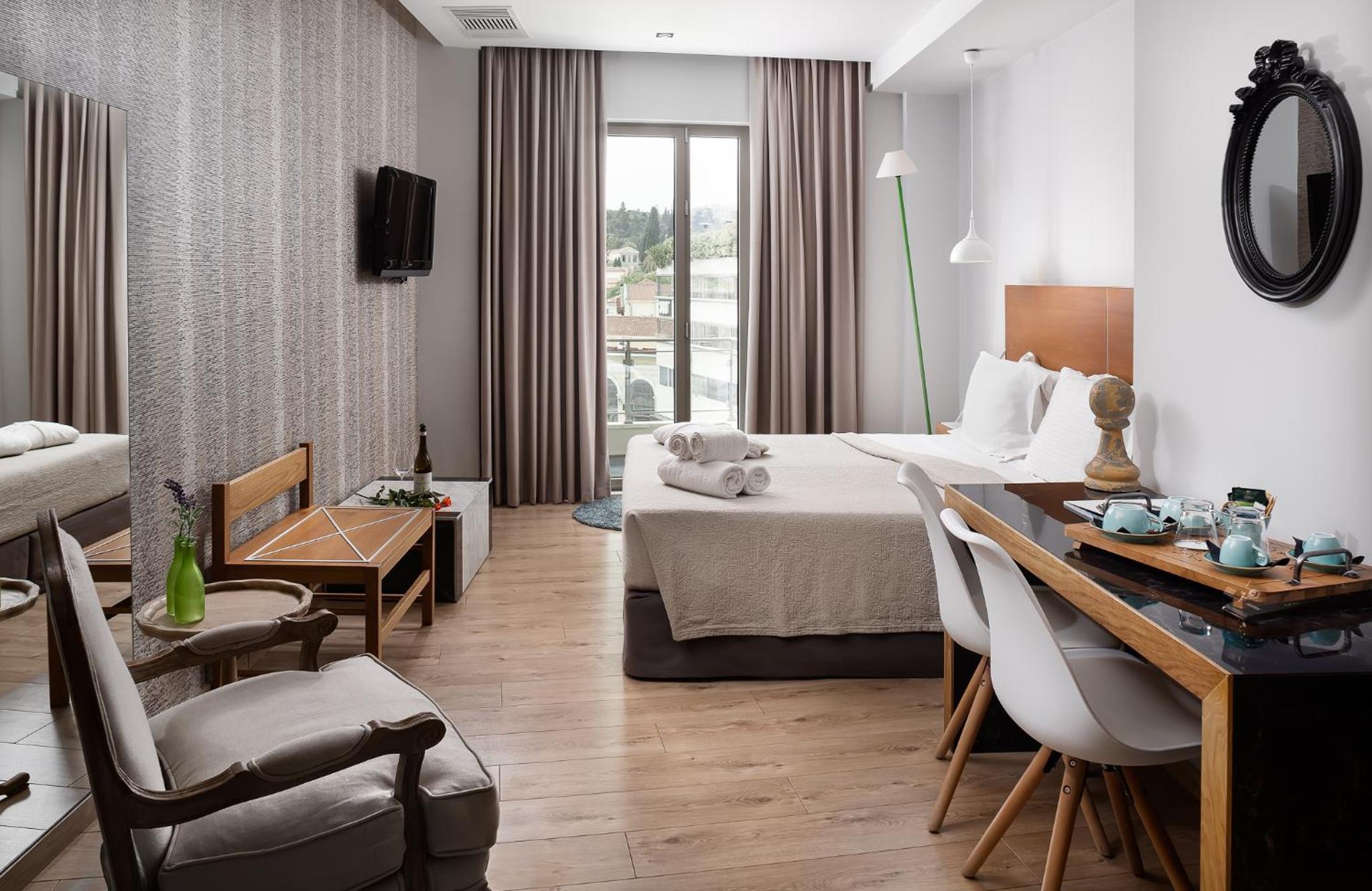 Deluxe Double Room with Acropolis View photo 2