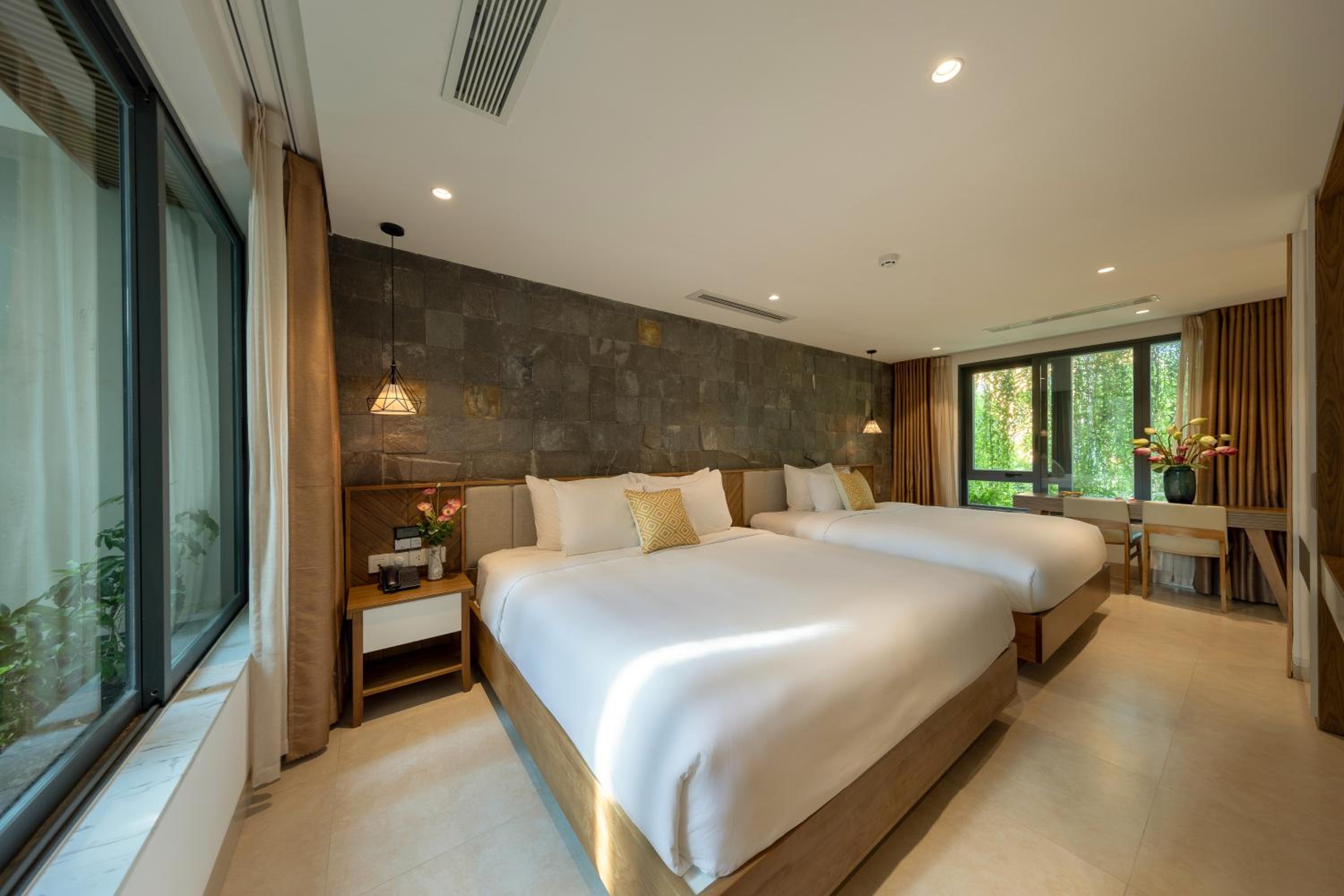 Family Room with Street View and Pool View - No Balcony