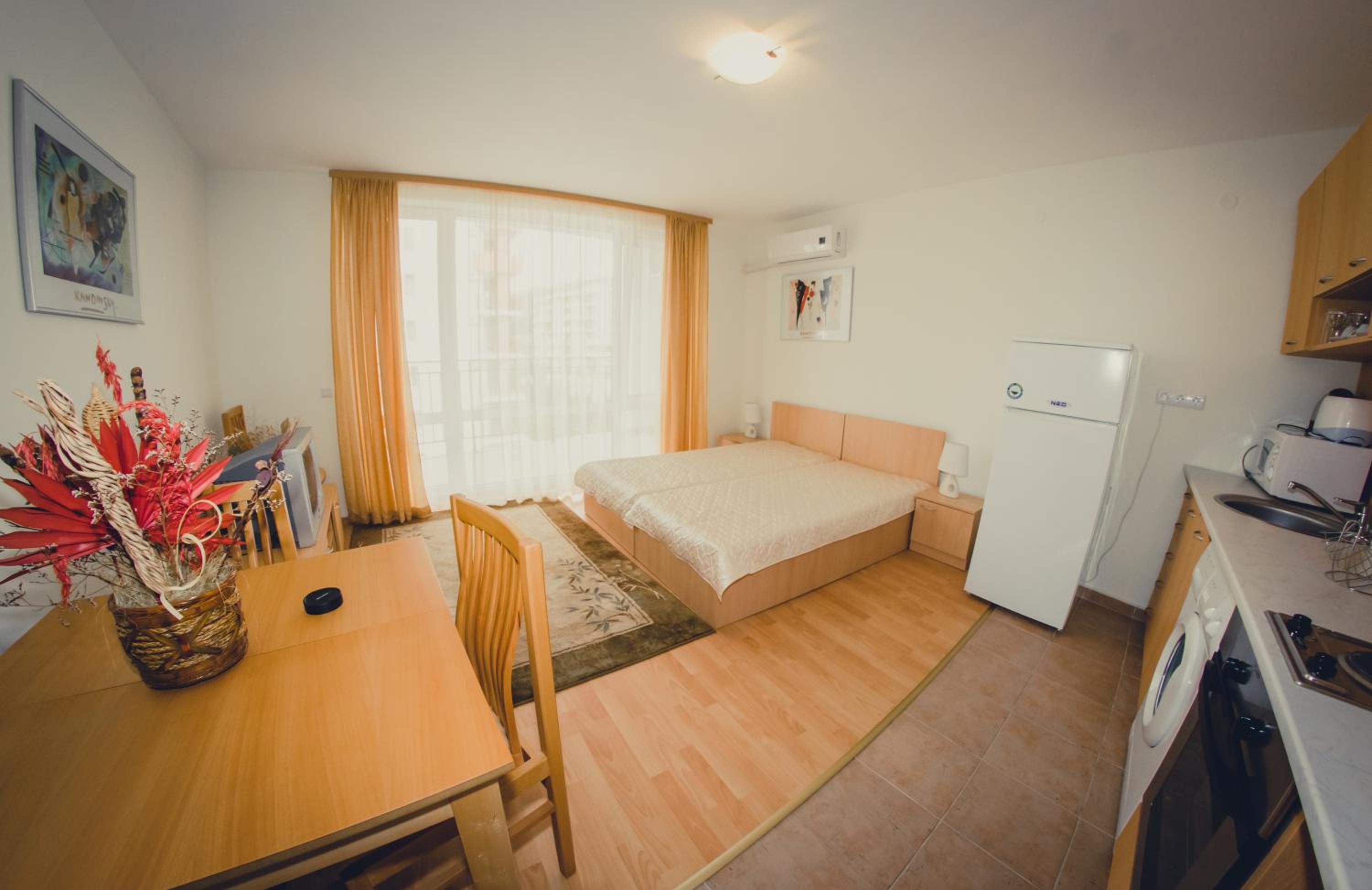 Studio with Balcony