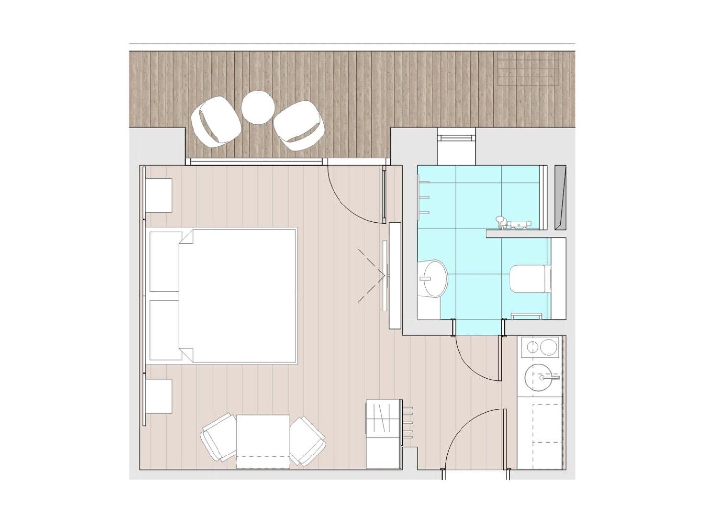 Studio with Balcony - Photo 6