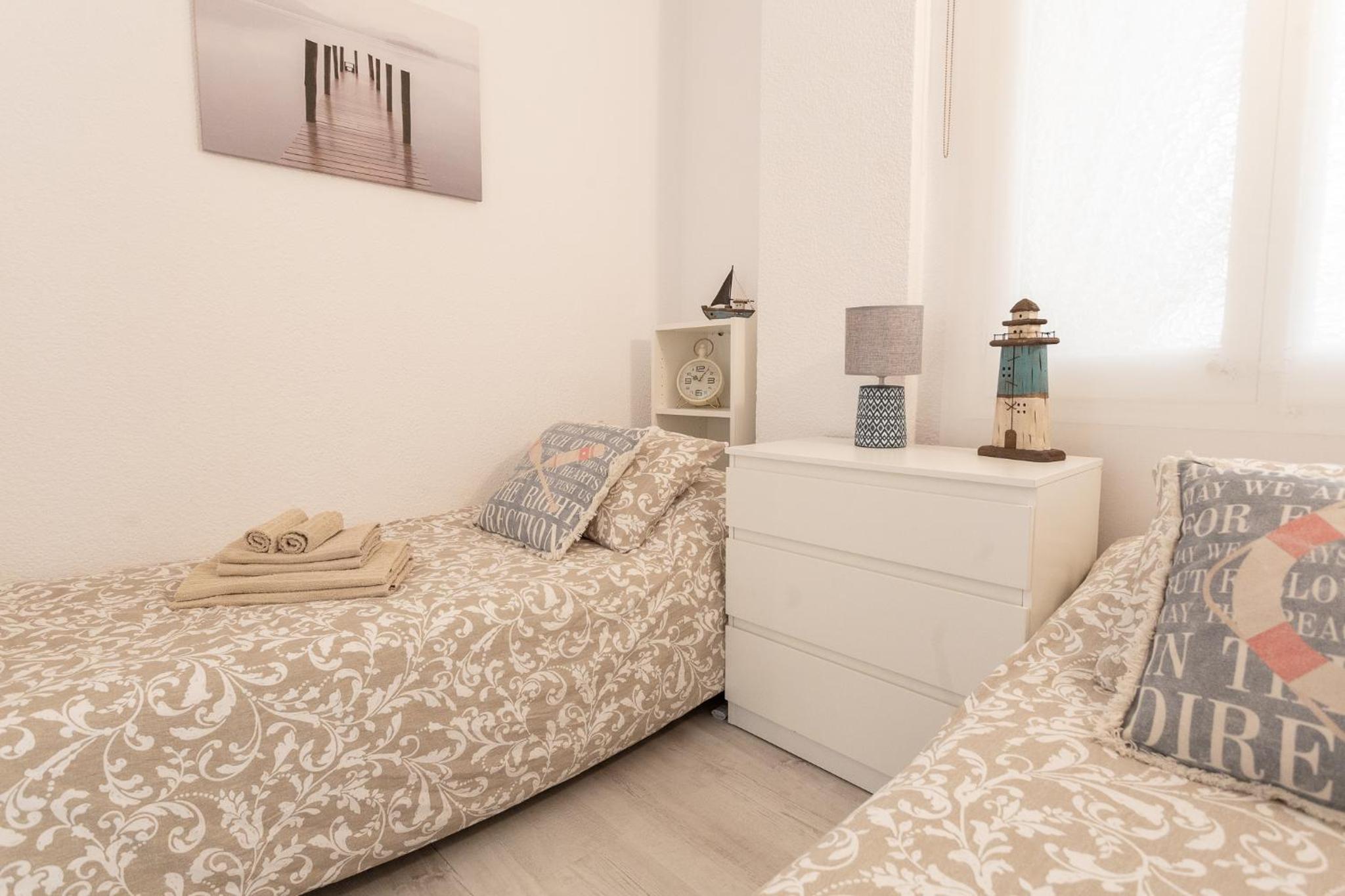 Apartamento con vista al jardín