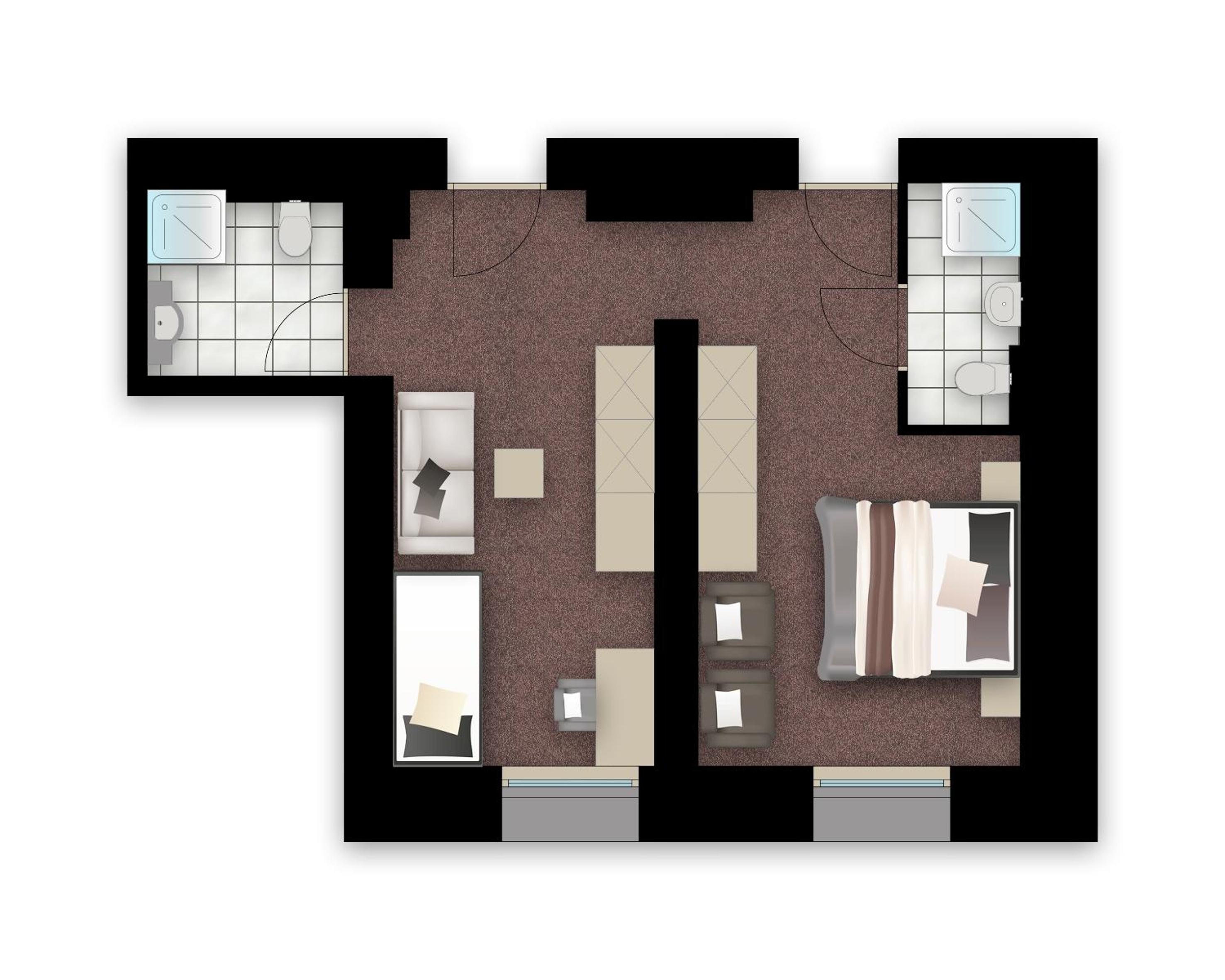 Family Suite (2 Adults + 2 Children)