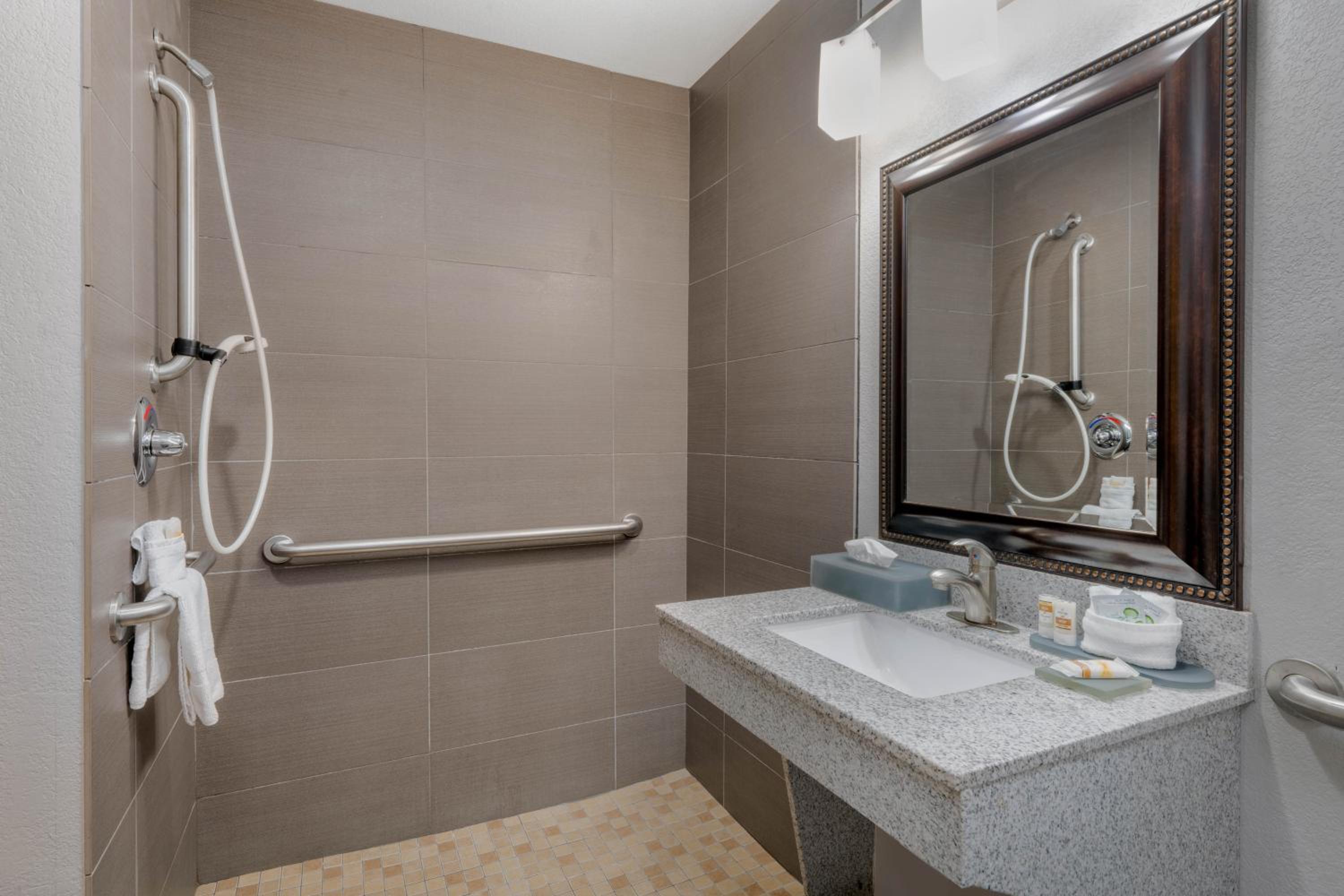 1 King Bed, Dlx Mobility/Hearing Access Family Room, Roll-In Shower, Non-Smoking - Photo 2