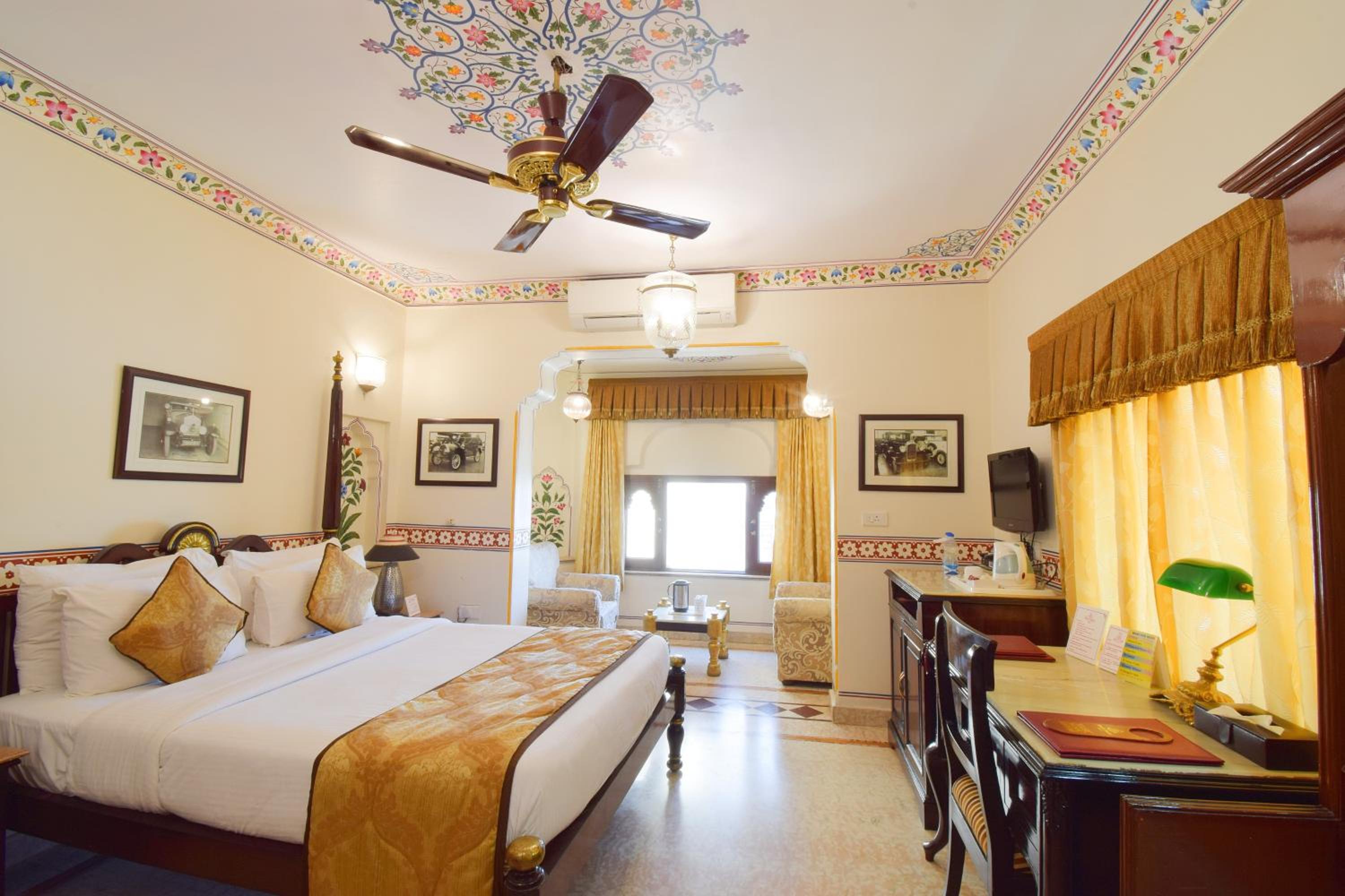 Royal Deluxe Double Room with Car and Chauffeur, Free pickup on arrival from train or bus station, daily Rajasthani dance & music show from 7–9 PM, swimming pool, and a dedicated travel desk to assist with local sightseeing tours and activities - Photo 12