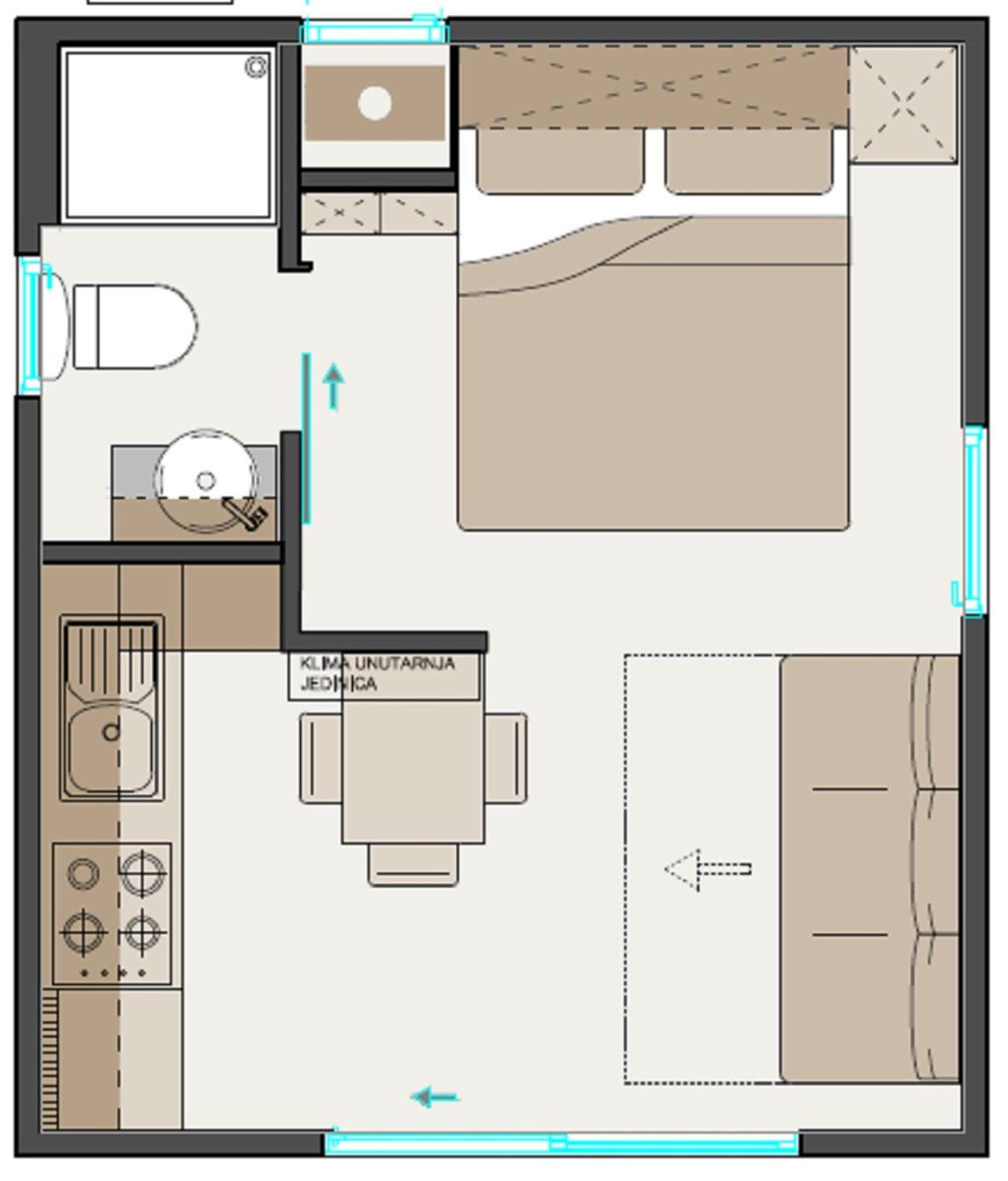 One-Bedroom Mobile home 2+2 with Terrace and Lake View - Photo 9