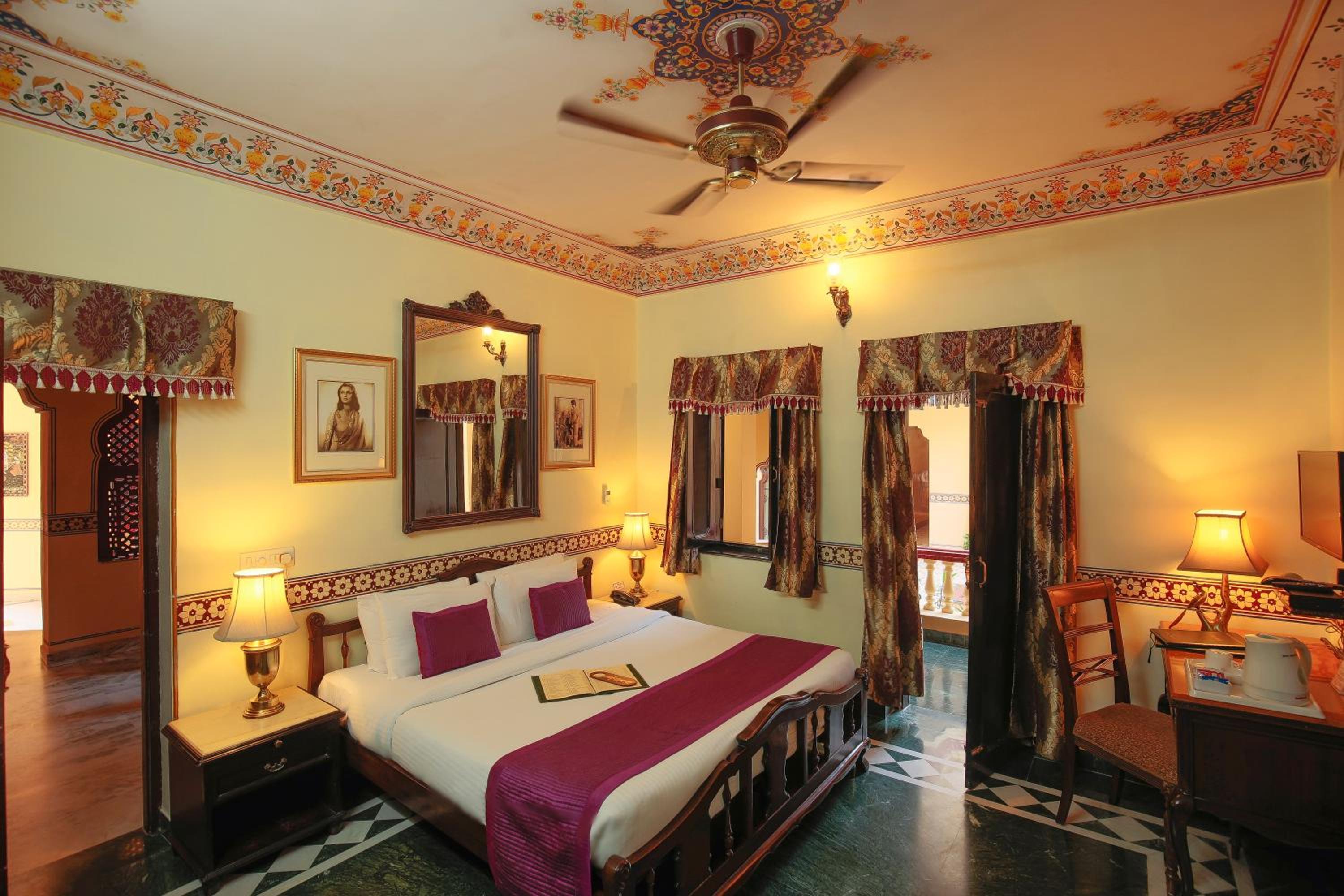 Royal Deluxe Double Room with Car and Chauffeur, Free pickup on arrival from train or bus station, daily Rajasthani dance & music show from 7–9 PM, swimming pool, and a dedicated travel desk to assist with local sightseeing tours and activities - Photo 22