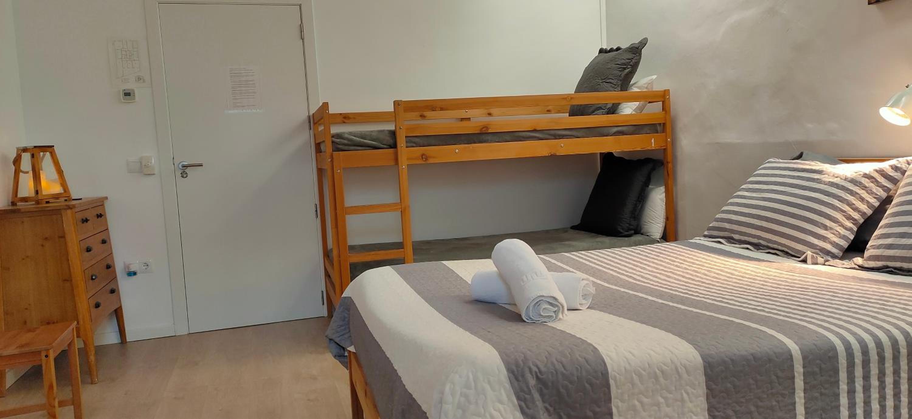 Habitación doble con baño compartido
