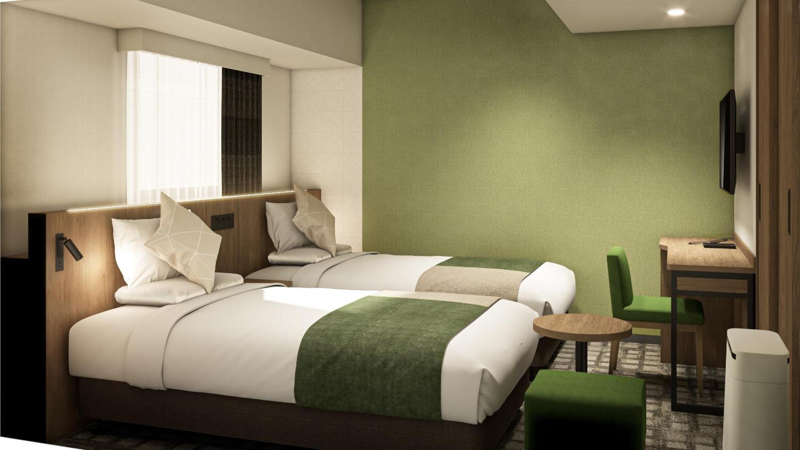 Renovated Stadard Twin Room with Microwave - Non-Smoking