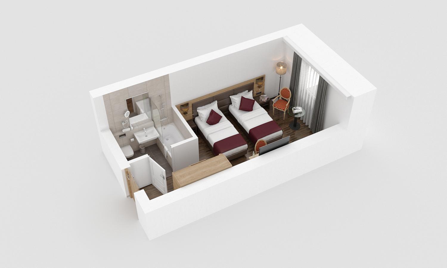 Classic Twin Room - Photo 2