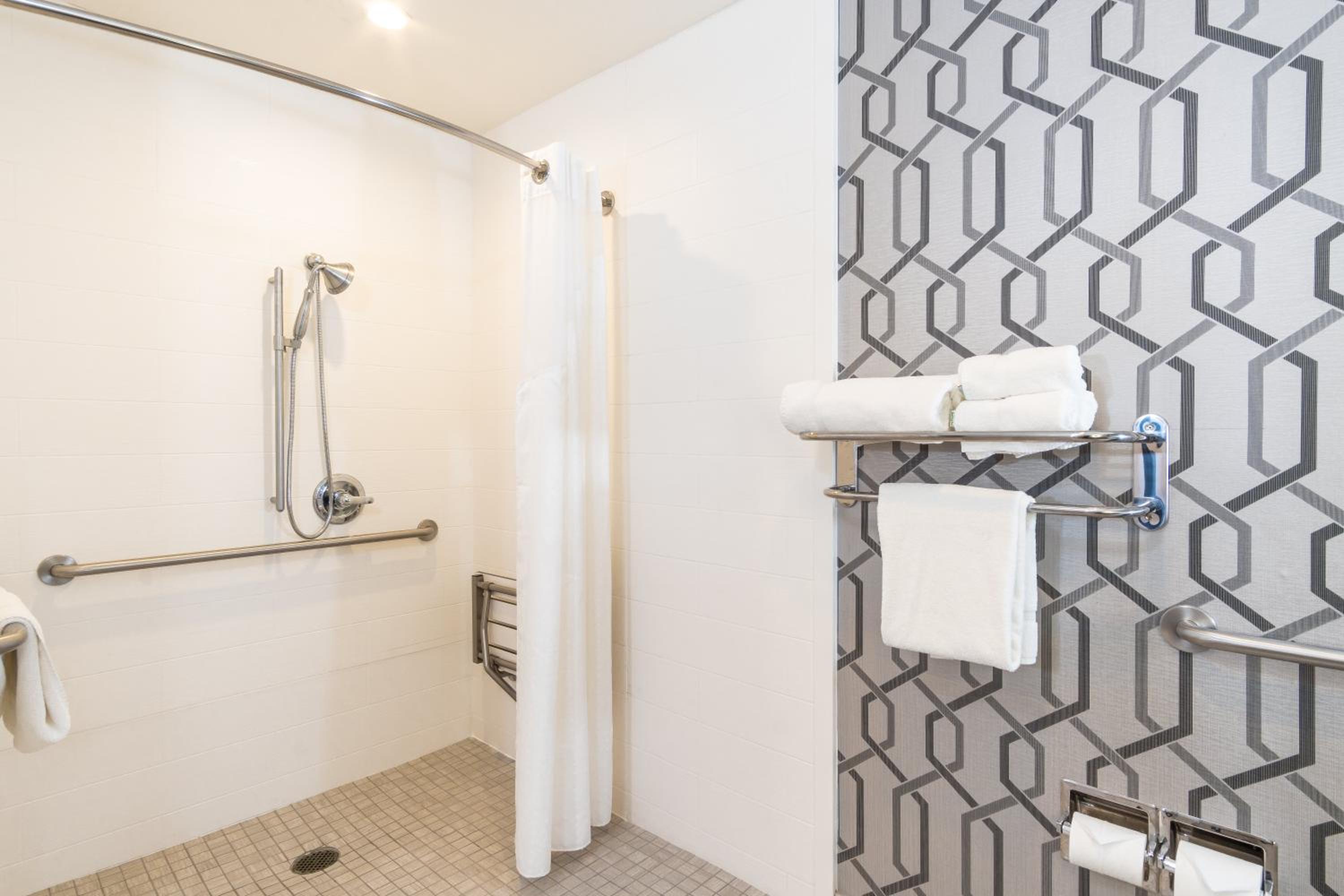 King Room with Roll In Shower and City View - Mobility Accessible