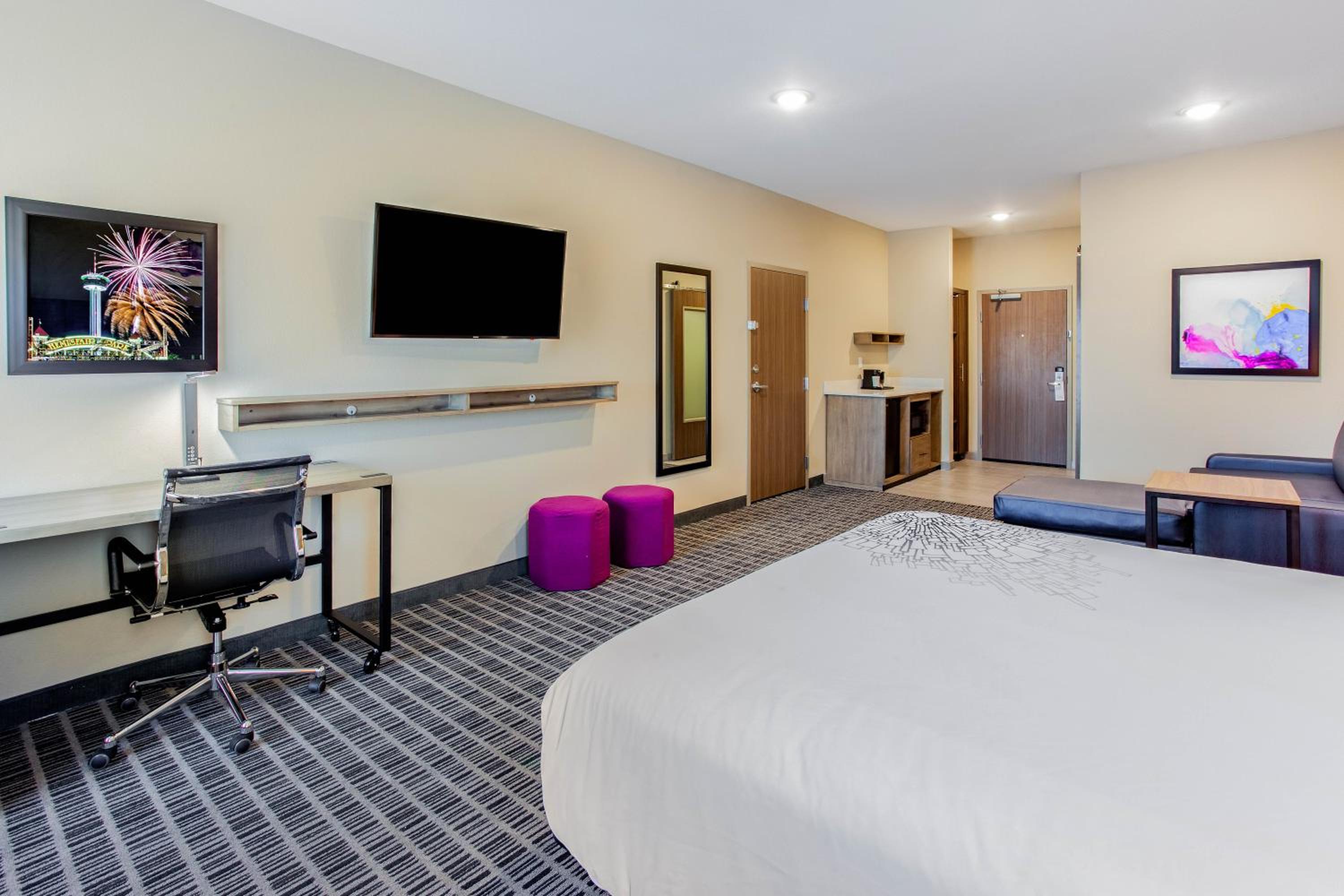 1 King Bed, Deluxe Mobility/Hearing Accessible Room, Roll-In Shower, Non-Smoking - Photo 6
