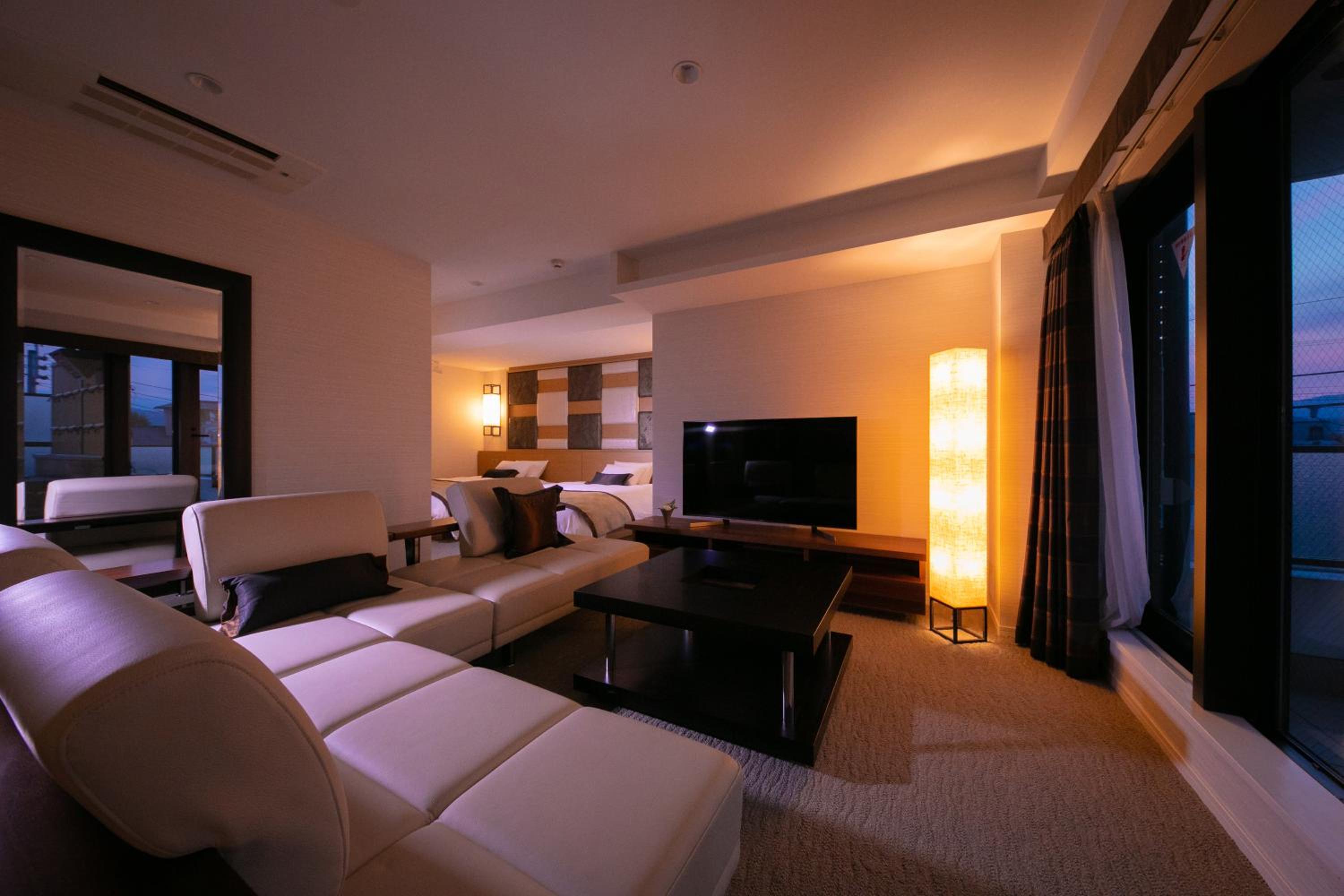 Deluxe Twin Room A with Open-Air Bath