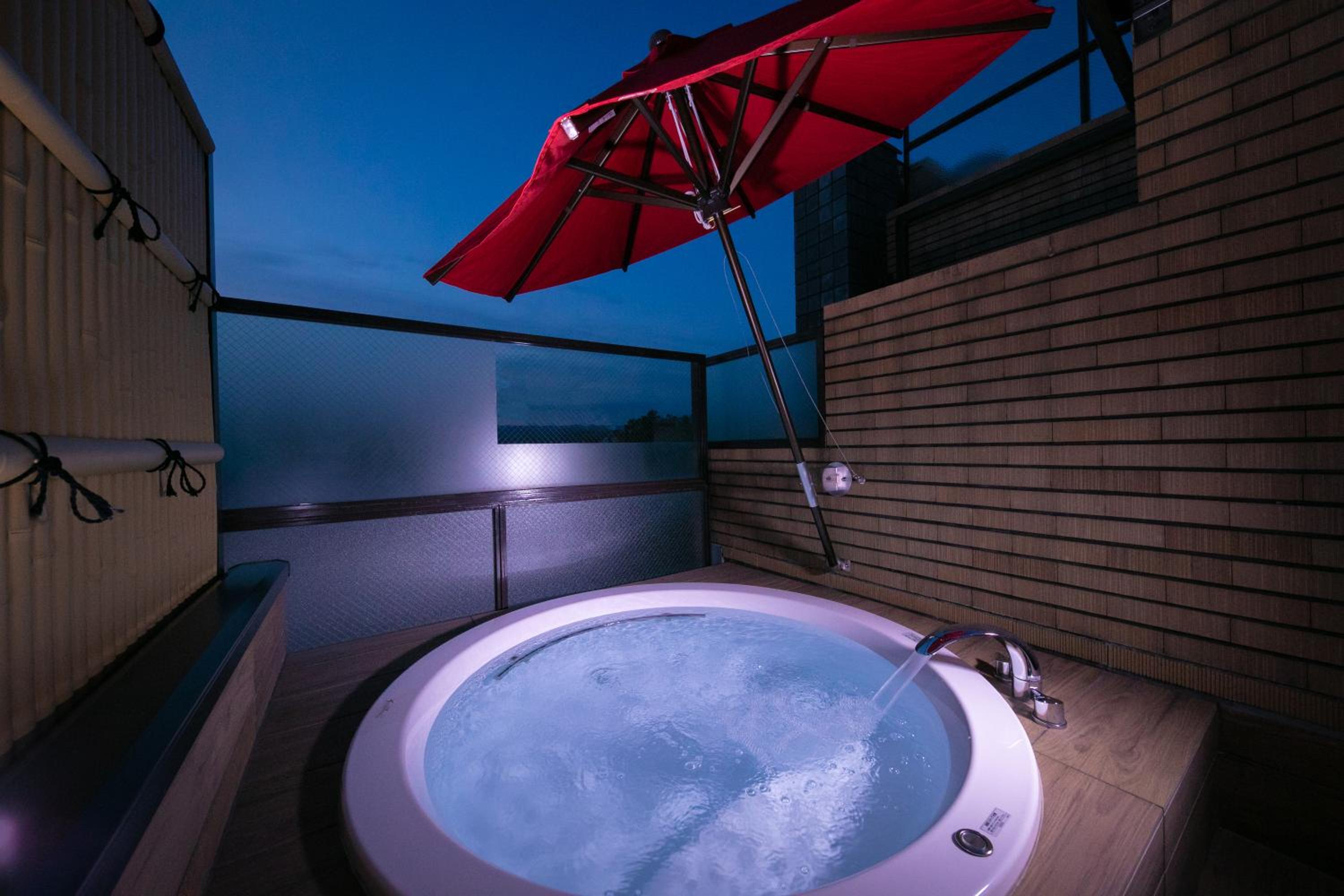 Deluxe Twin Room A with Open-Air Bath