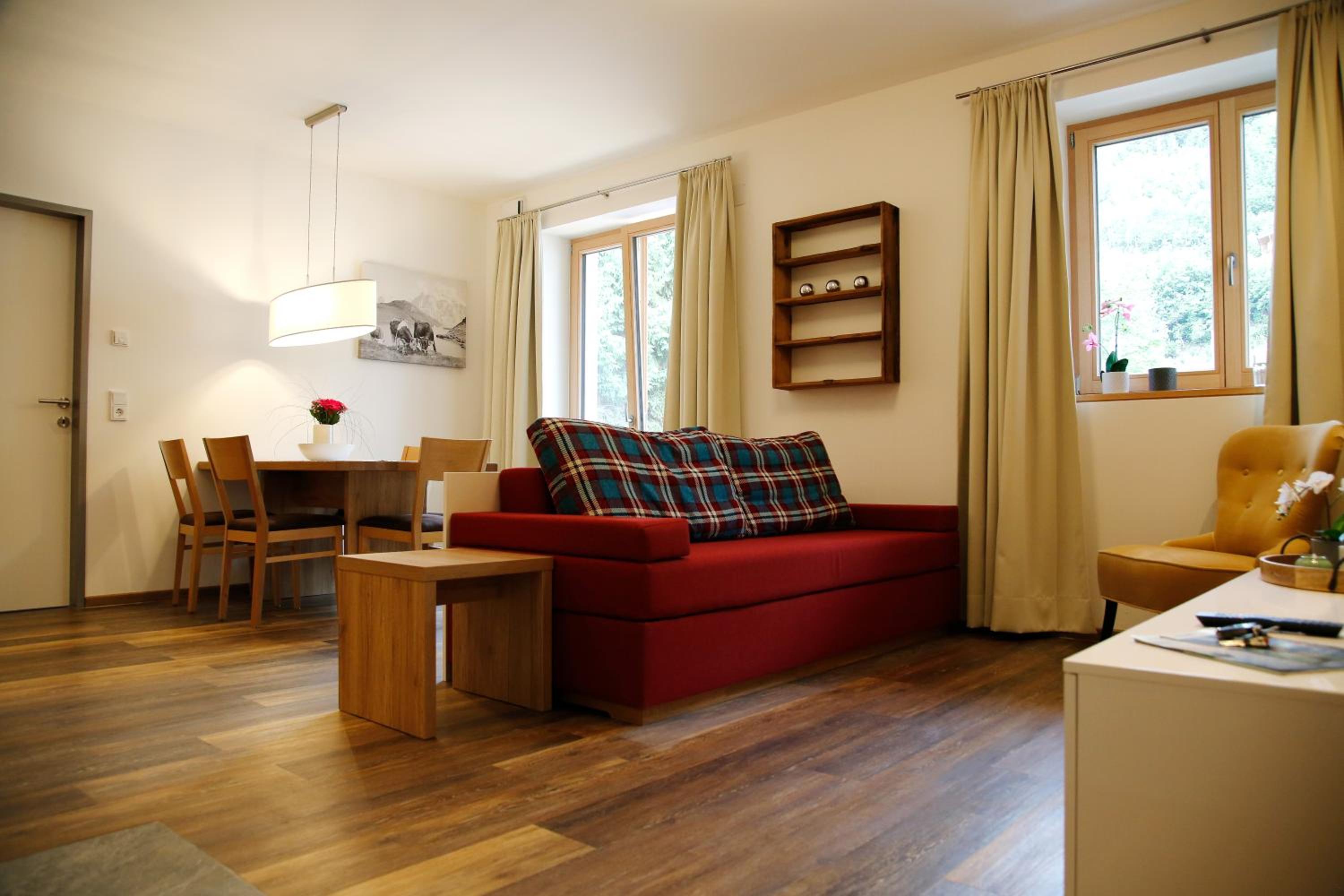 Two-Bedroom Apartment with Balcony and Sauna Ground Floor