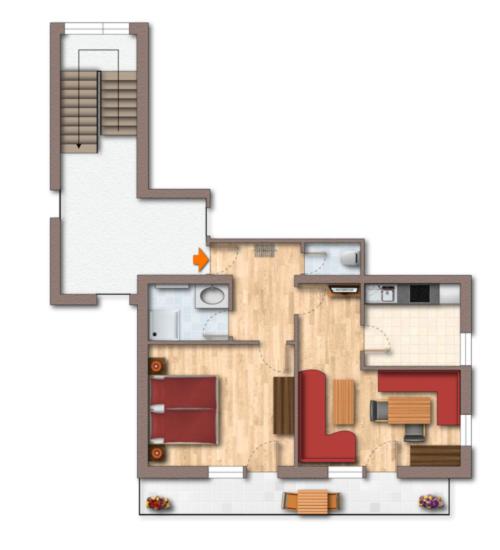Apartment with Balcony photo 3