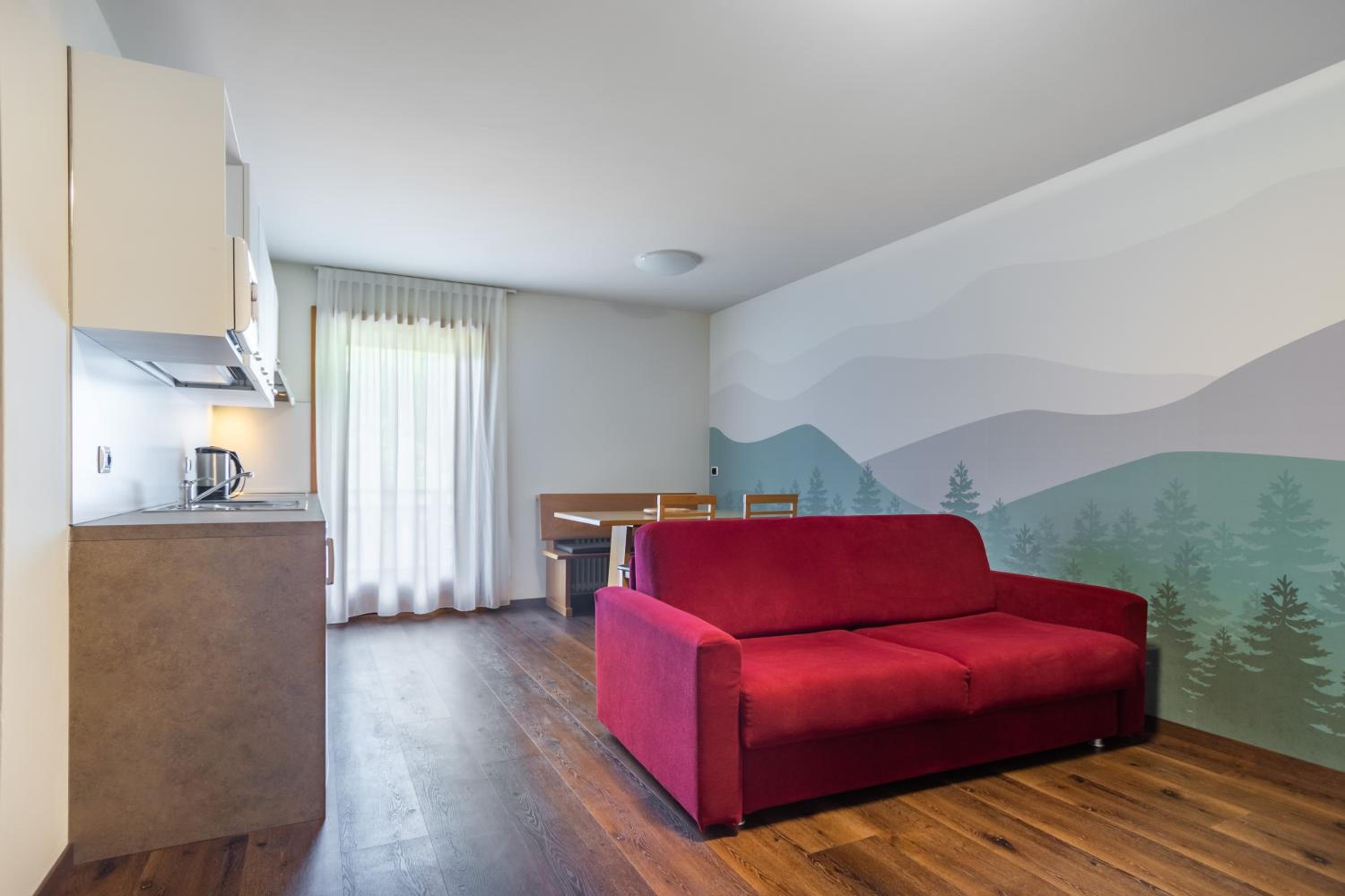 Two-Bedroom Apartment with Mountain View