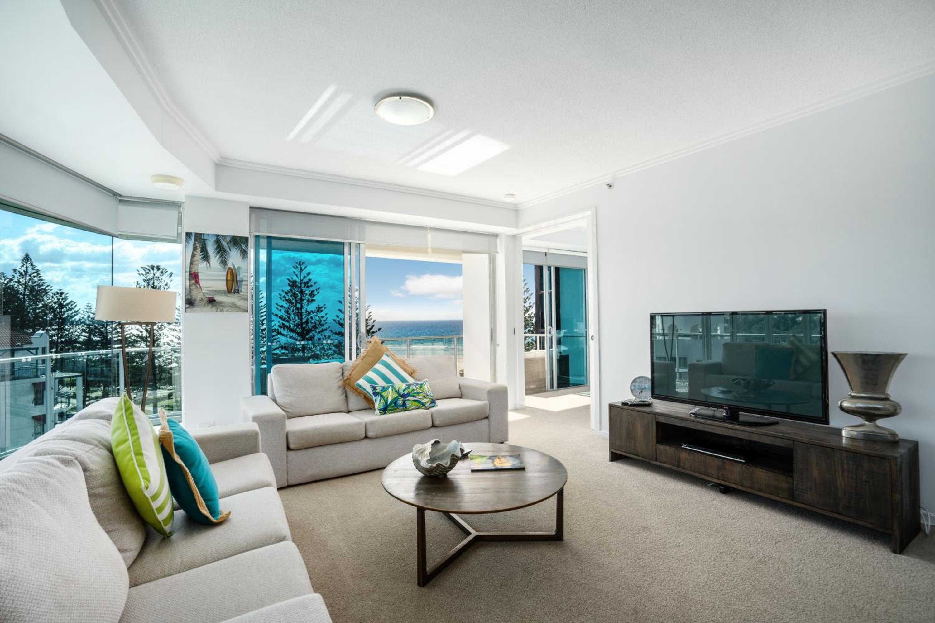 Three-Bedroom Apartment with Beach View