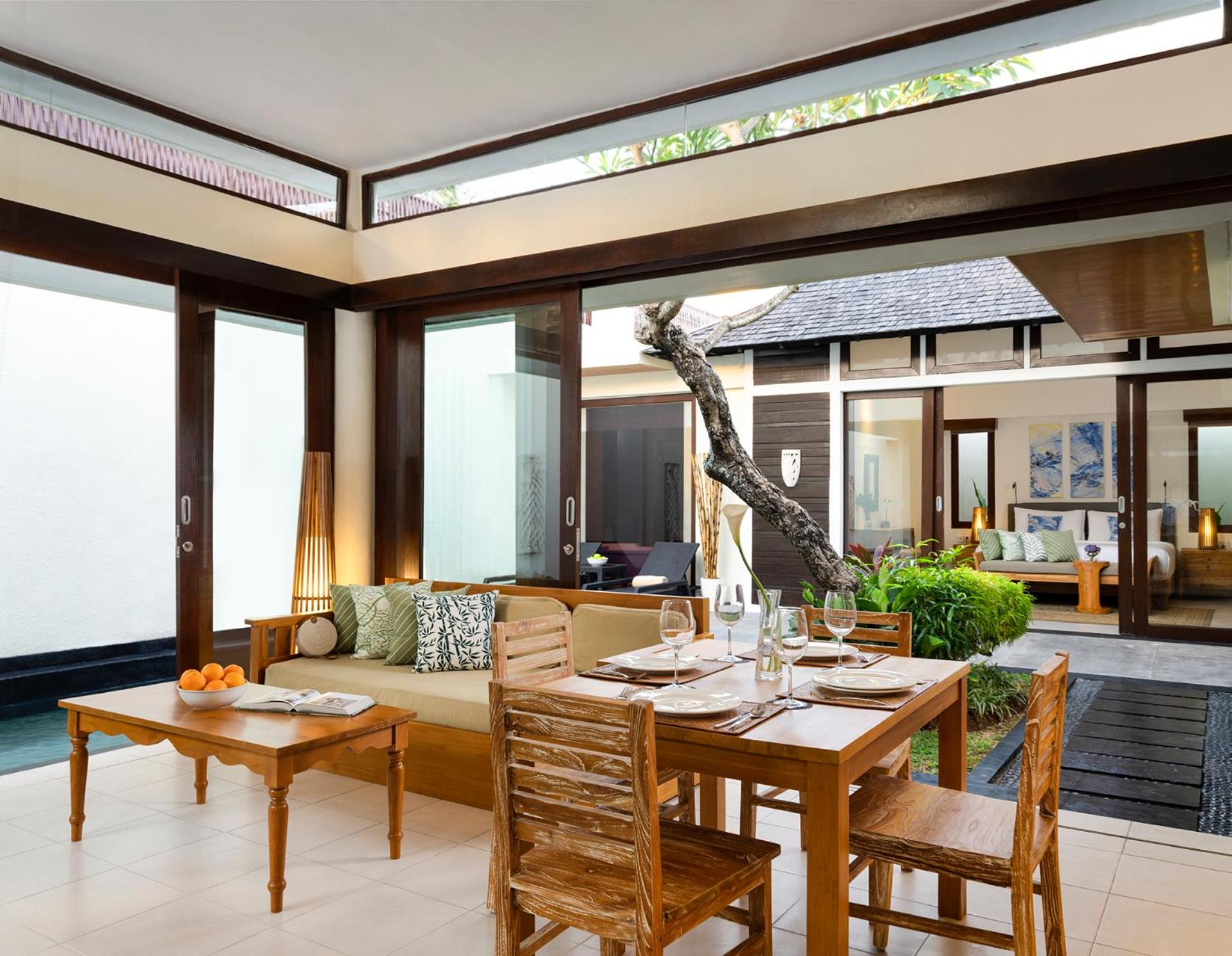 Two-Bedroom Villa with Private Pool, Bathtub and Fully Equipped Kitchenette