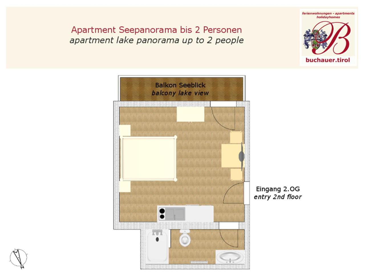 Studio Apartment with Balcony photo 2