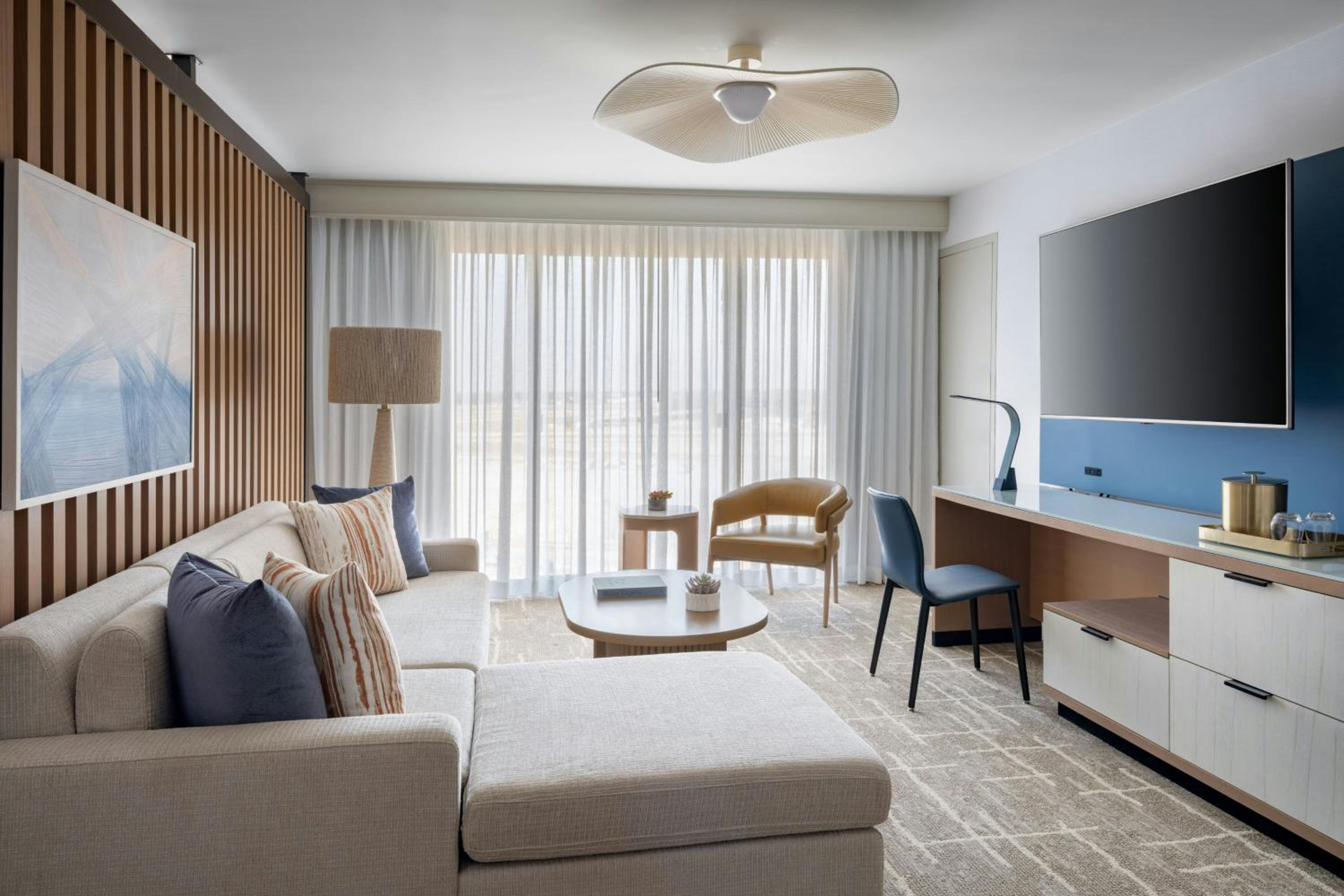 Newly Renovated Ambassador King Suite with One King Bed - High Floor