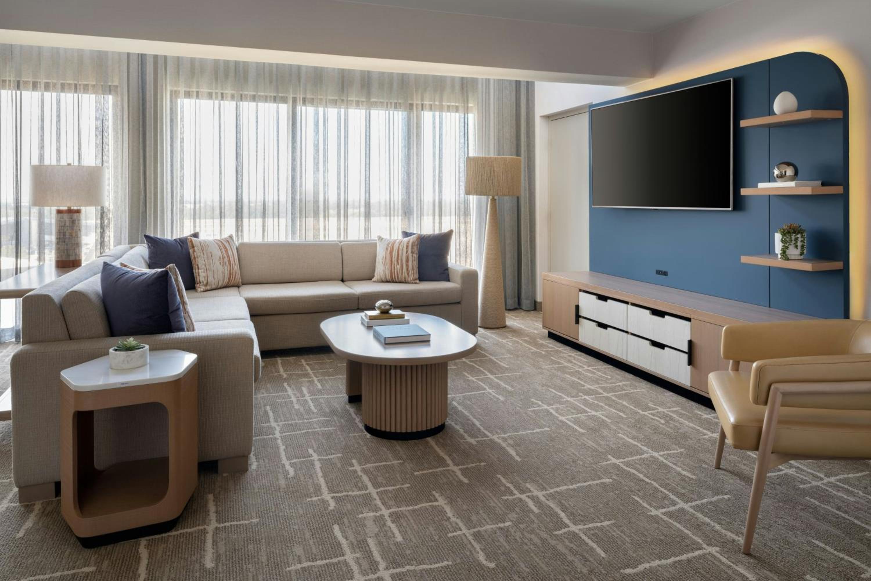 Newly Renovated One-Bedroom Presidential King Suite with One King Bed
