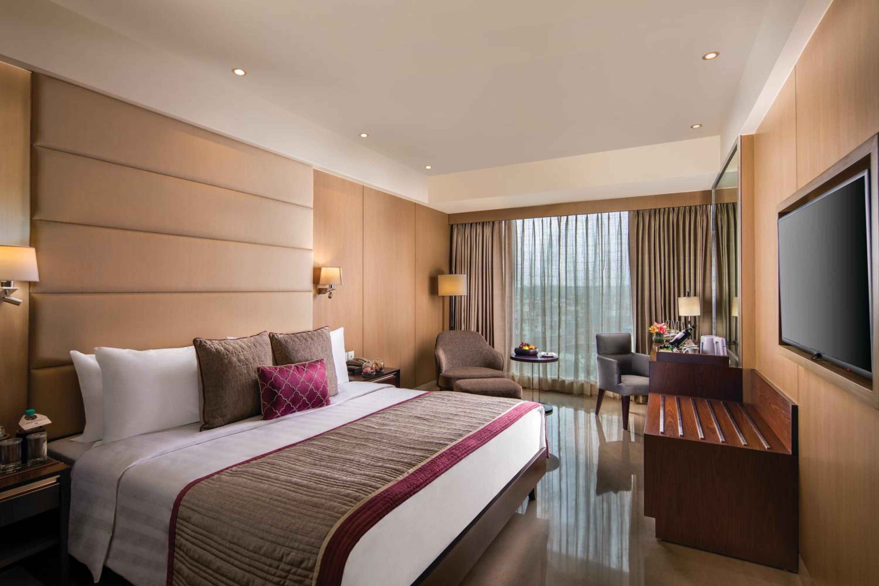 Executive Suite with complimentary 02 ways airport transfers, 10% discount on Food & Soft beverages , a platter of Fruits and Cookies , complimentary sauna and steam once during the stay, early check in and late check out by 4 Hrs subject to availability