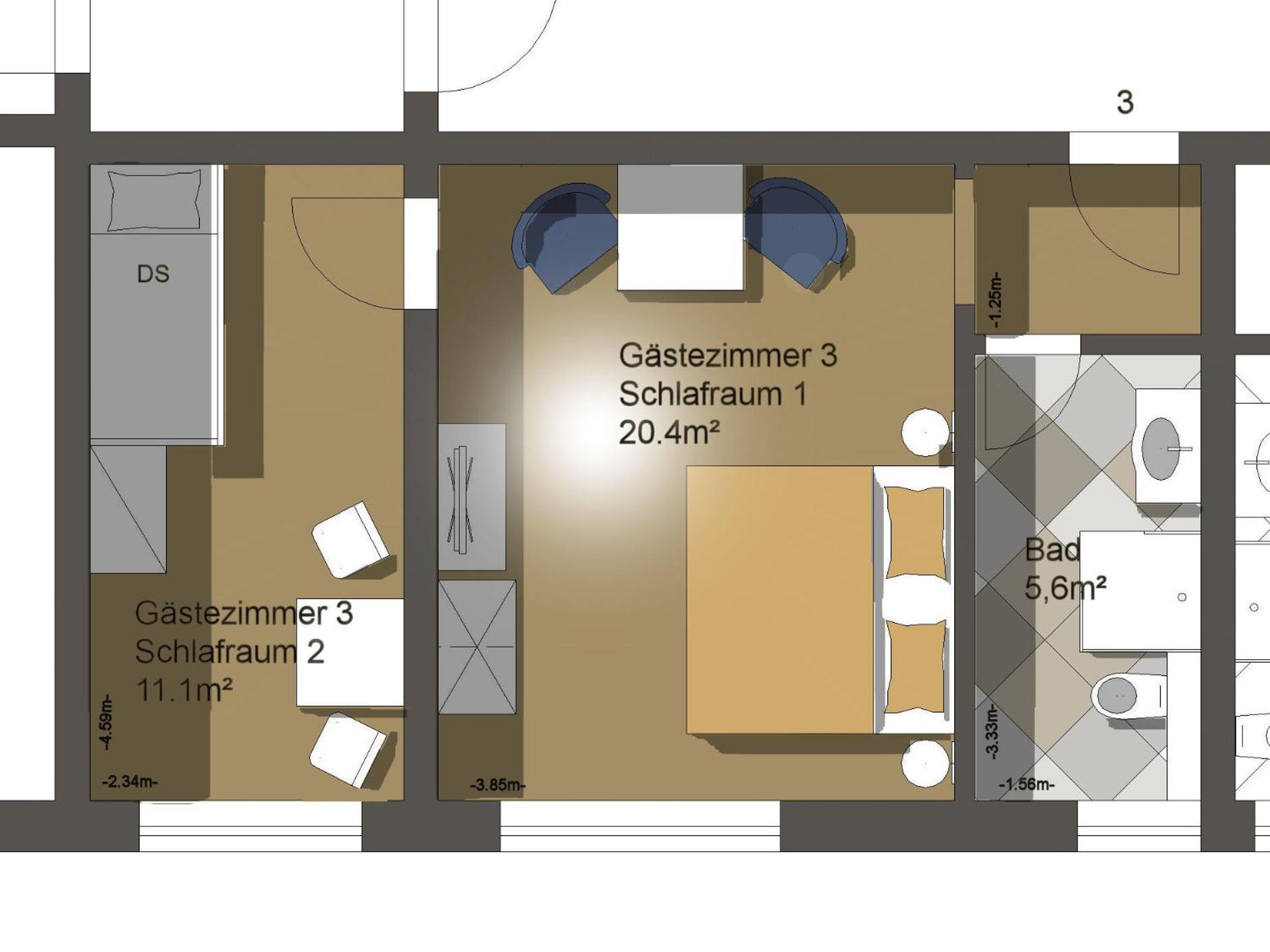 Quadruple Room with Shower - Photo 3