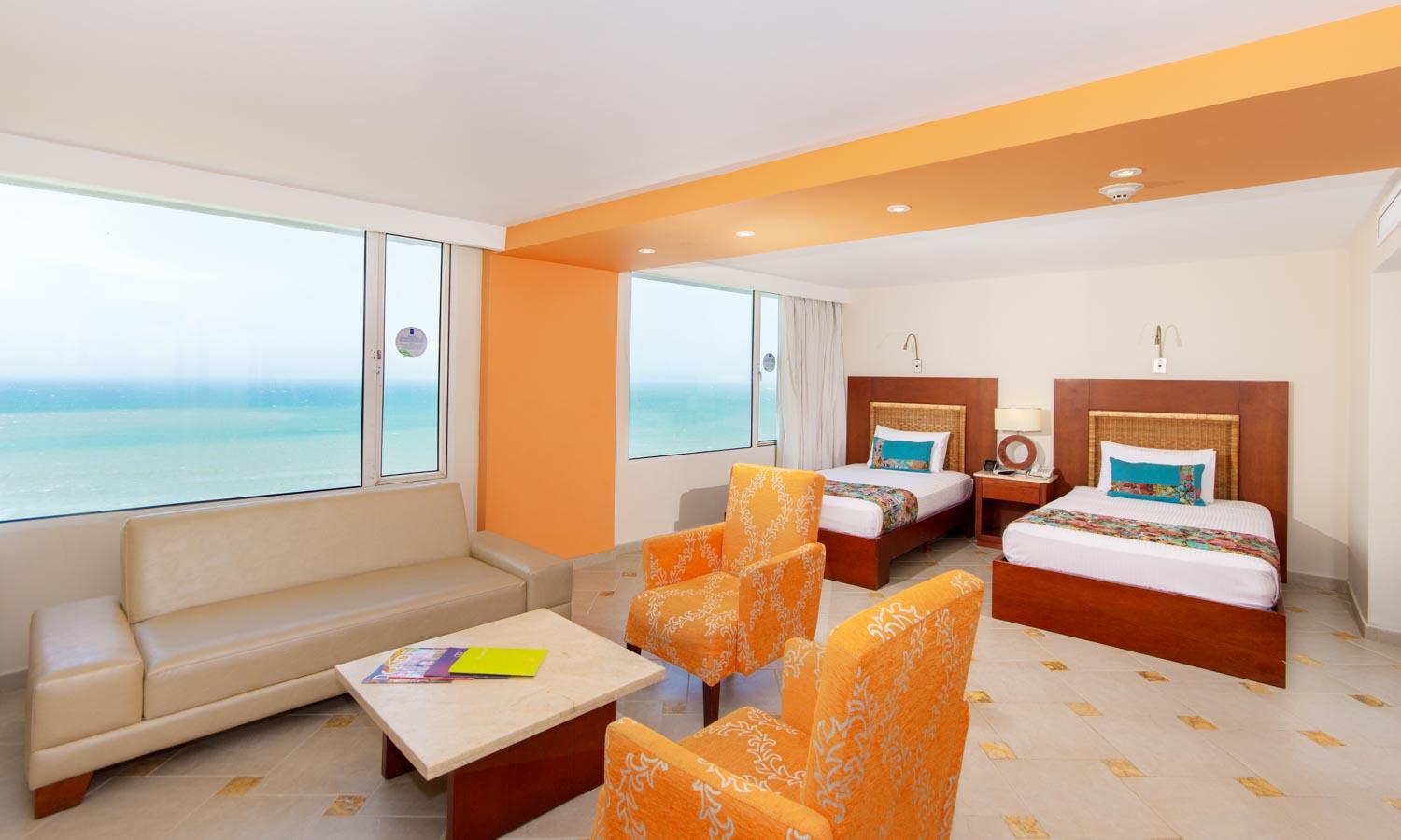 Twin Room with Sea View