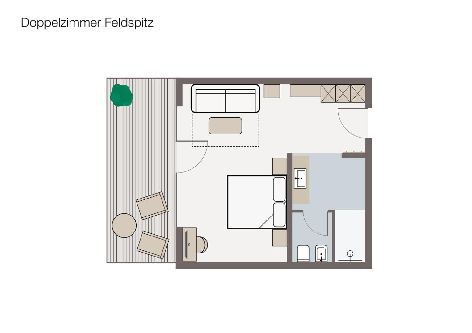 Superior Double Room with Balcony and Mountain View photo 3