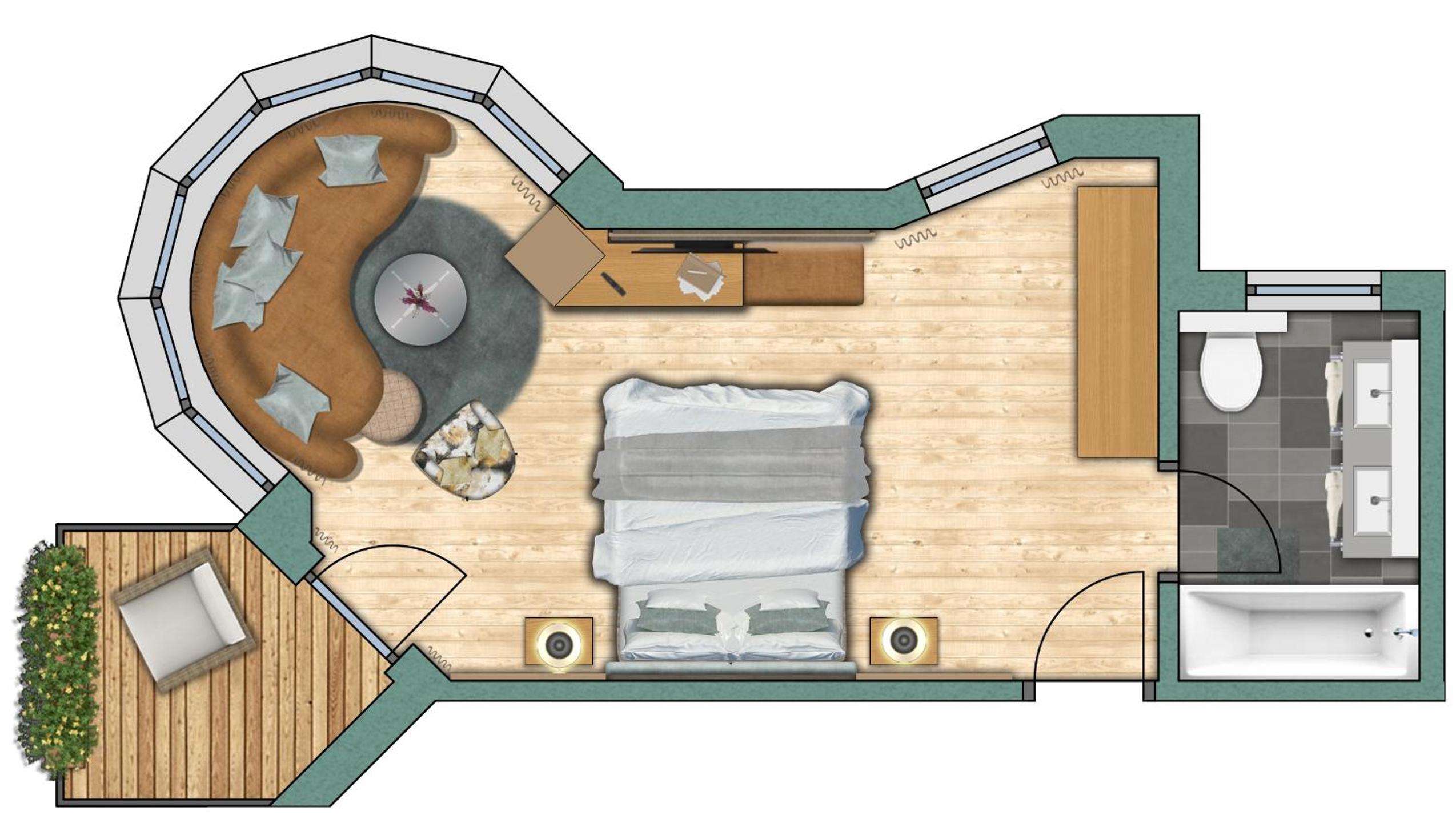 Large Double Room with Matterhorn View - Photo 4